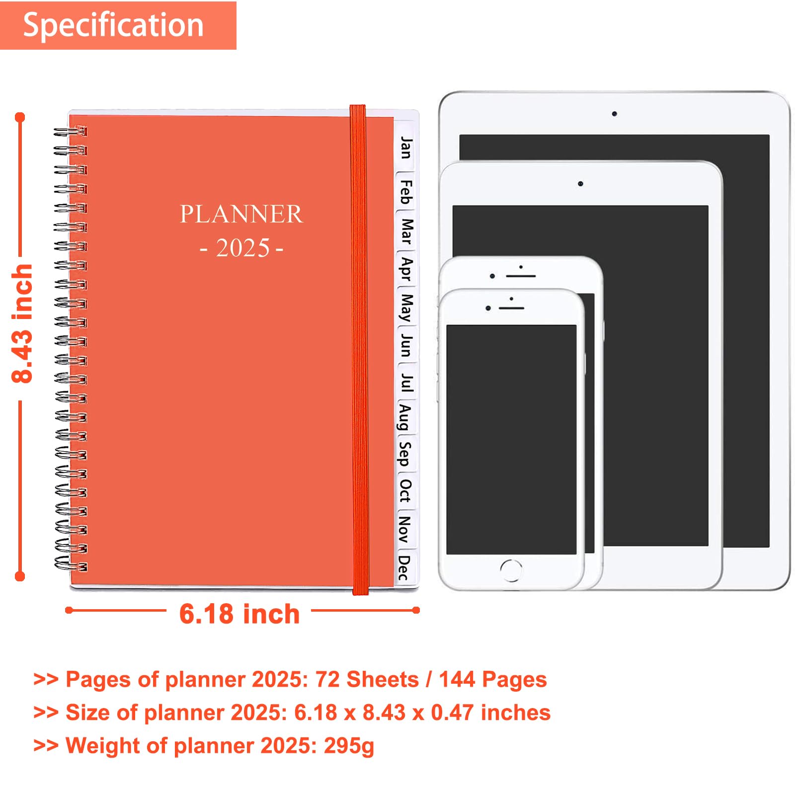 Agenda Digital 2025 Planner 2025 - Agenda 2025, Enero 2025 - Diciembre 2025, Agenda Semanal Y Mensual, Agenda Diaria Agendas Profesionales