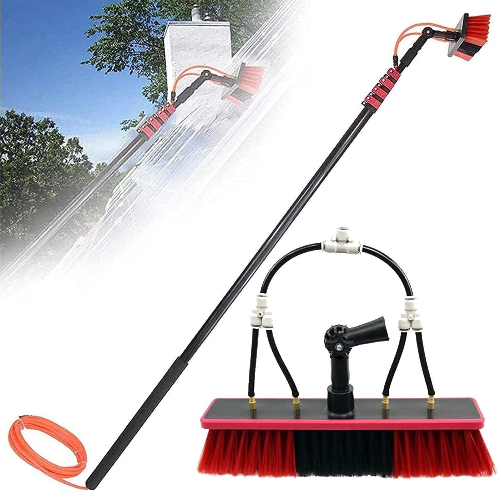 DUANHOZ window cleaning equipment, solar panel cleaning kit window cleaning kit, extendable window cleaning pole,and Solar Panels,Water/Hose Fed Pole, ing Brush Equipment,and Sol