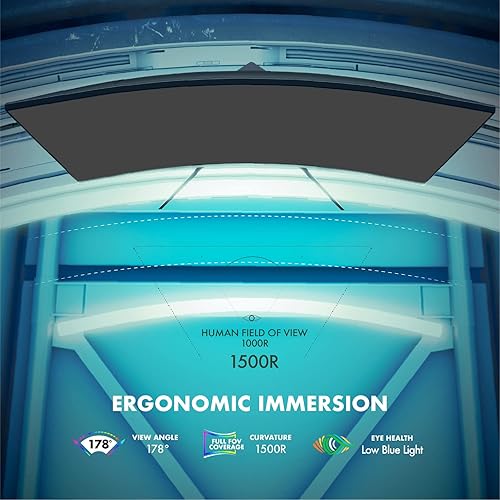 Miniatura 4 de Viotek GNV32DBE Monitor curvo para juegos de 32 pulgadas  2560x1440p QHD  165Hz  120% sRGB  FreeSyncG-Sync  2X DP, 1x HDMI 2.0  3 años cero píxeles