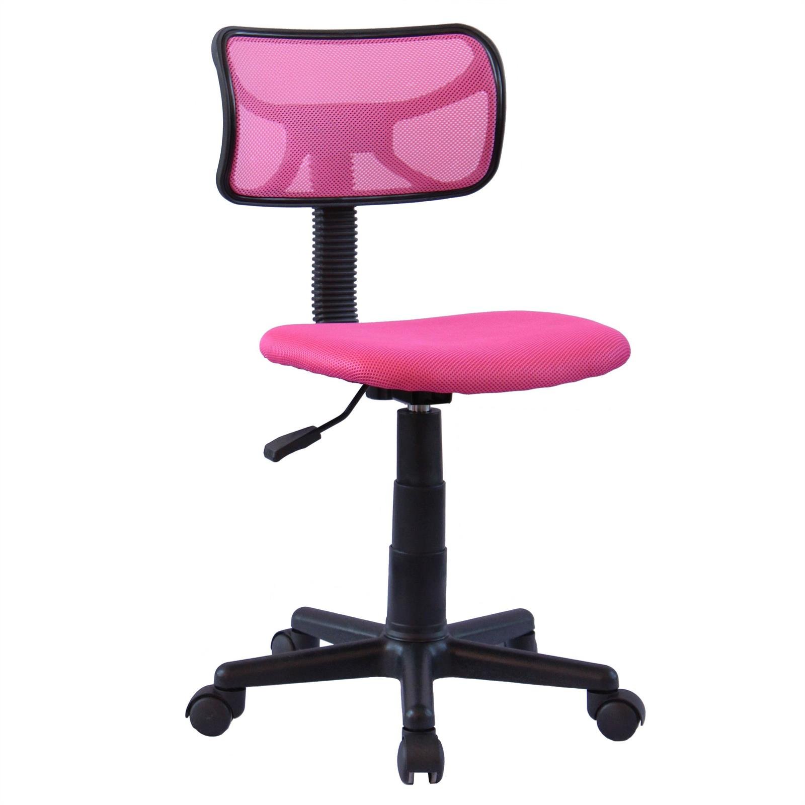 IDIMEX Schreibtischstuhl für Kinder Milan höhenverstellbar, Pink - Drehstuhl für Kinderzimmer, ergonomisch geformte Rückenlehne mit atmungsaktivem Mesh, stabile Doppelrollen [max. Belastbarkeit 50kg]