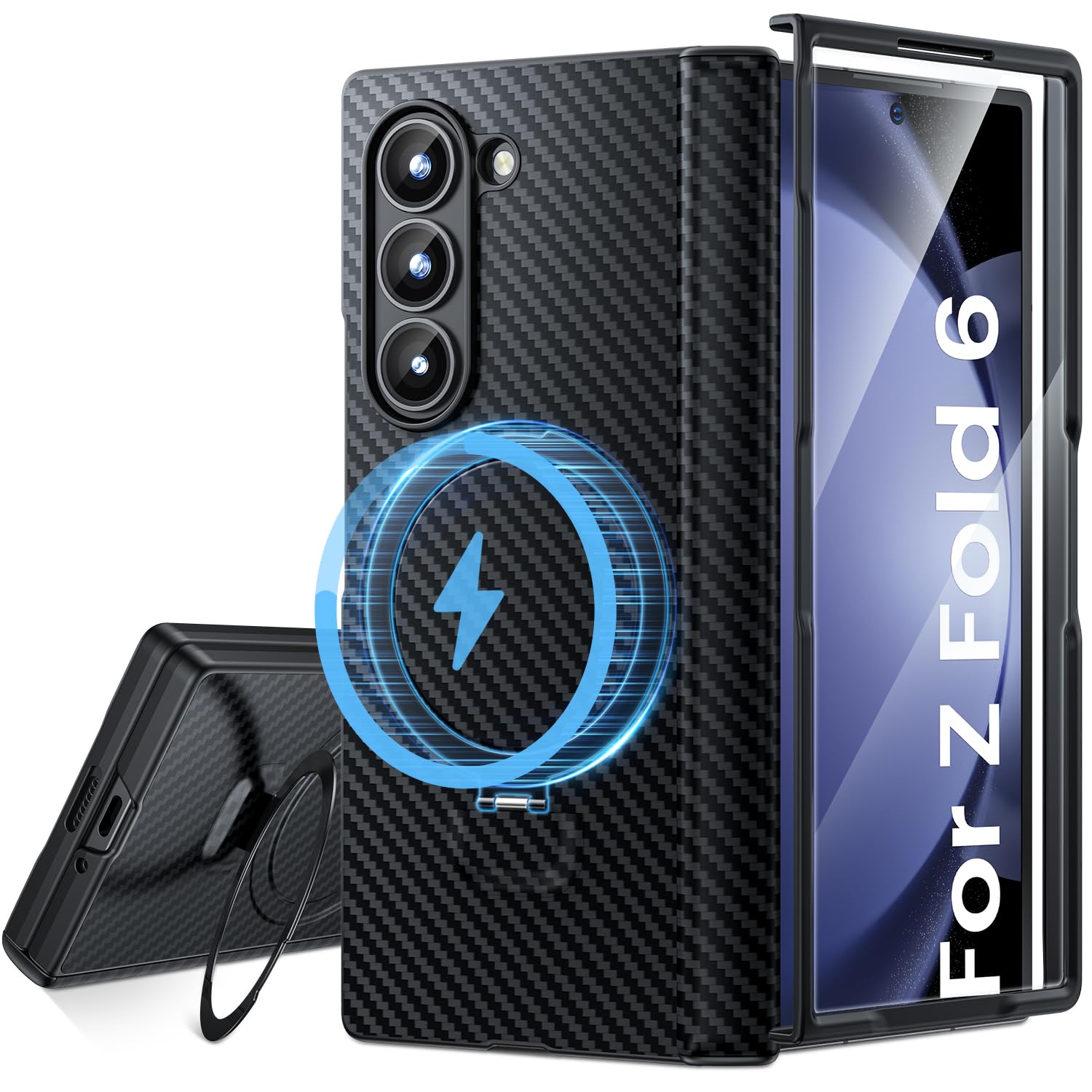 【Design Skin】Galaxy Z Fold 6 Phoenix Bumper Magsafe Case Amazon.com: WSKEN for Z Fold 6 Case with Magnetic Stand