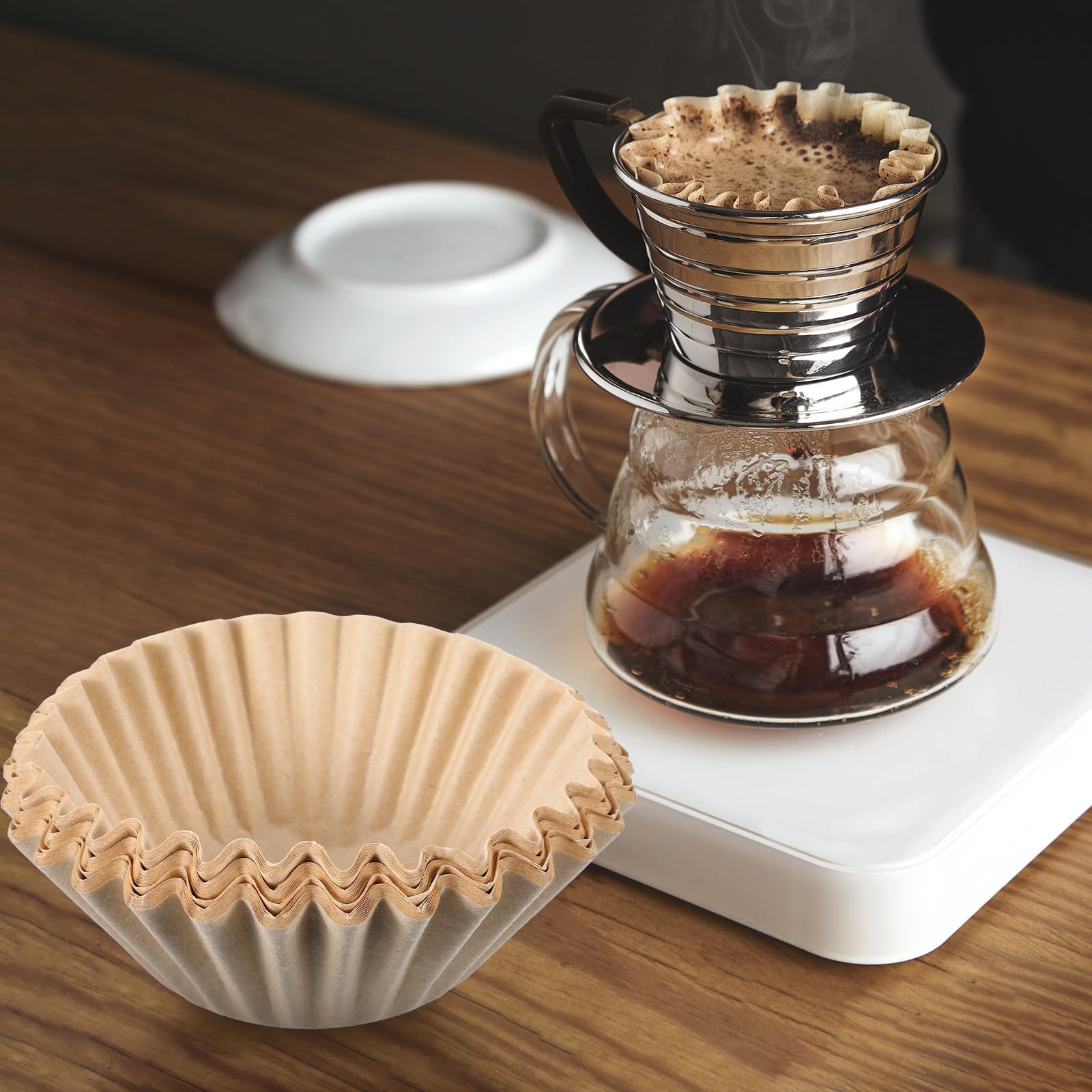 Amazon.com: Extra Large Coffee Filters 12, 13, 14, 15, 16 Cup Basket for  Commercial, Domestic Coffee Maker Extra High Extra Wide, Anti ground,  Flattened Diameter 9.75" (200): Home & Kitchen