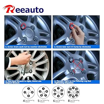 ❇こま❇ Amazon.com: 12x1.5 Lug Nuts 20 Pcs Chrome Closed End Mag