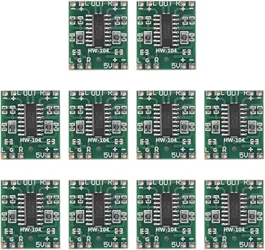 10pcs PAM8403 Module, Super Mini Digital Amplifier Board, 2X3W Class D Digital, 2.5V to 5V Power Amplifier Board