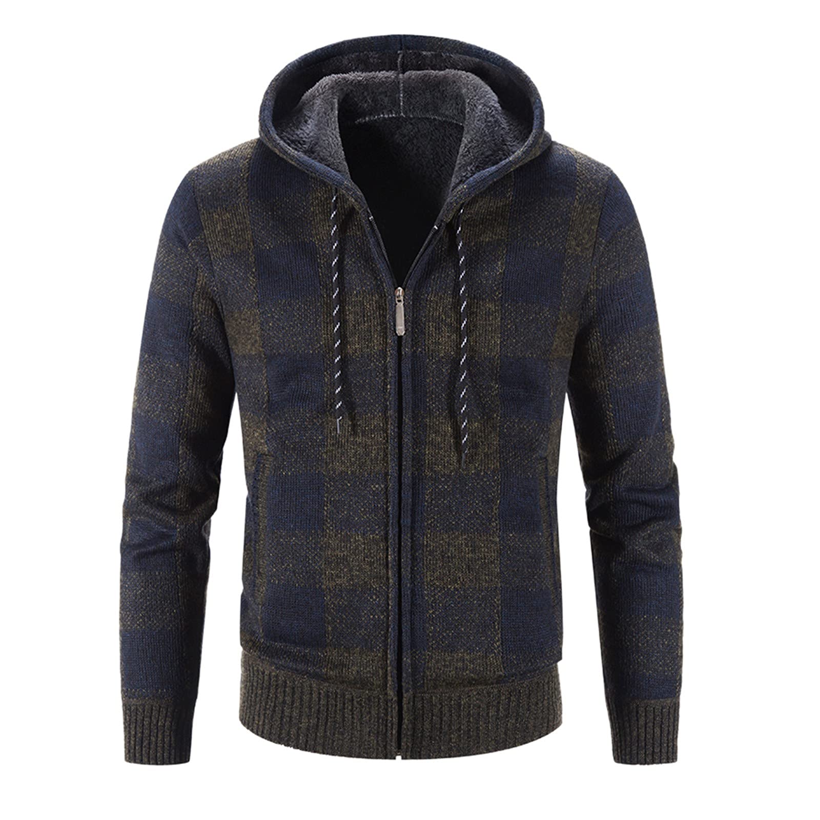 Genérico Sudadera con Capucha Y Cremallera De Manga Larga para Hombre Sudaderas con Capucha para Hombres Sudadera Vintage Feo Suéter Navideño Hombre De Talla Manga Larga Ventilada Camisa