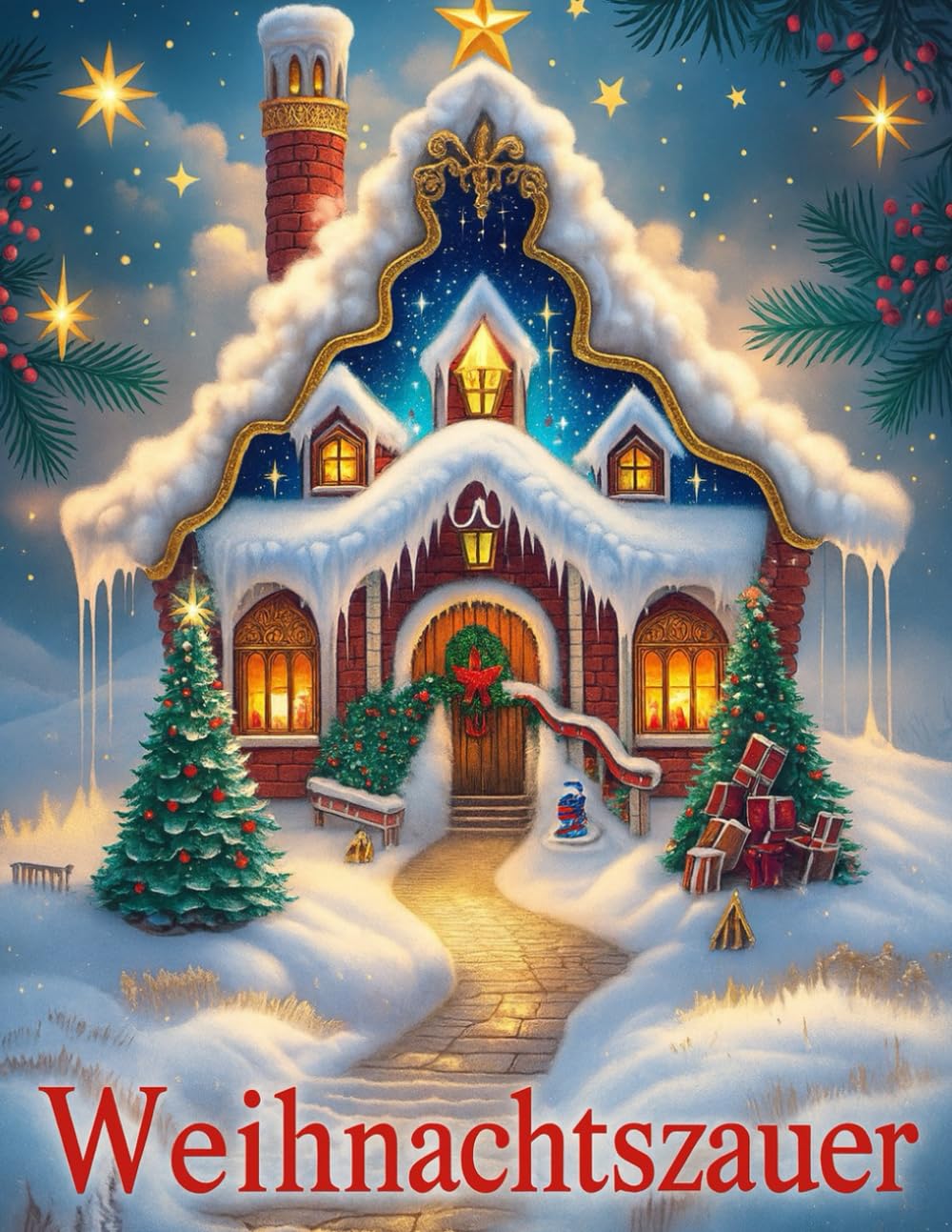 „Weihnachtszauber: 55 Ausmalmotive & 55 Affirmationen für Ruhe, Mut und festliche Freude“: „Ein achtsames Weihnachts-Ausmalbuch für Erwachsene & ... Kreativität und Wintermagie auf 110 Seiten“