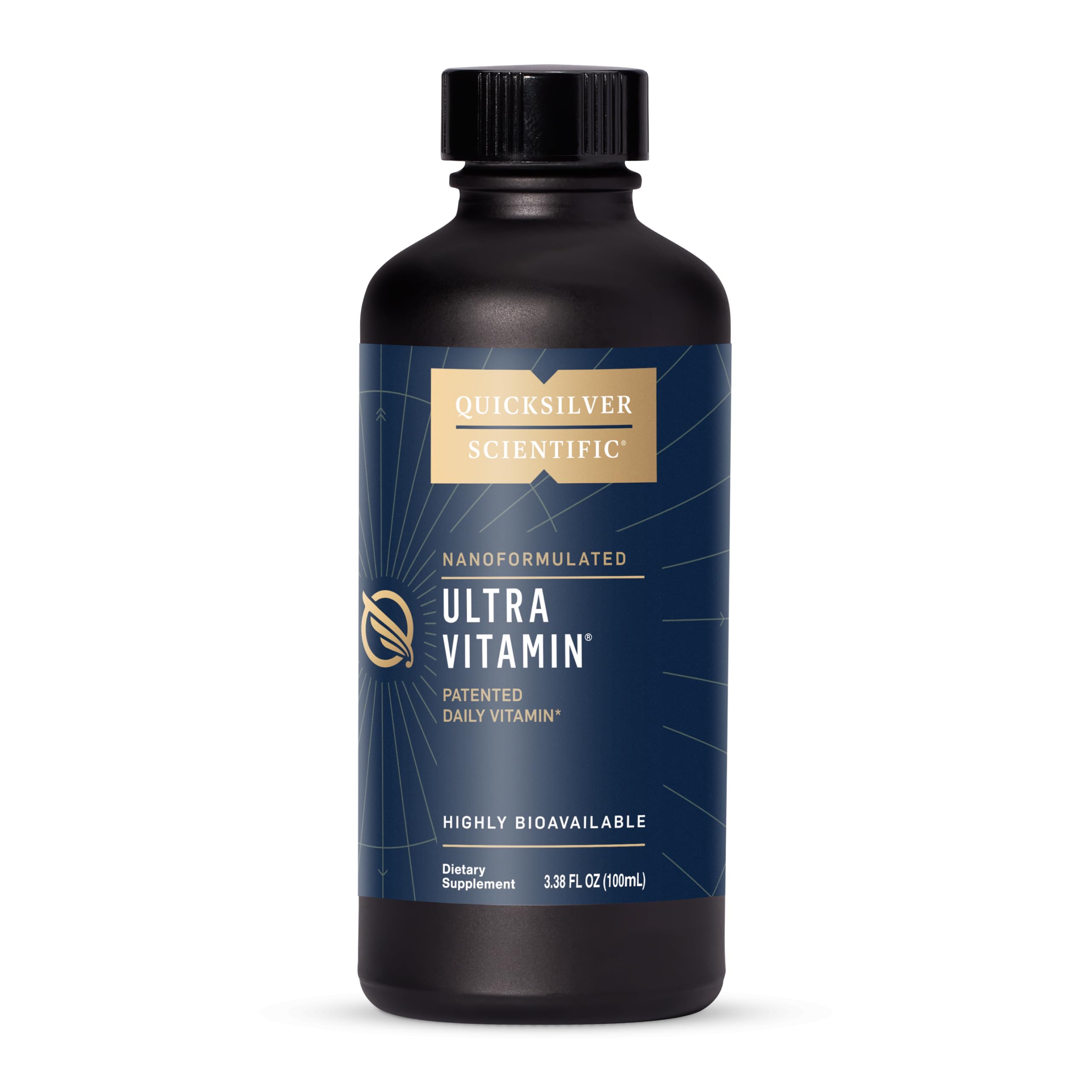 Quicksilver Scientific Liposomal Ultra Vitamin - Liquid Multivitamin & Antioxidant Supplement for Energy, Liver Health & Brain Support - Bioactive B Complex, Vitamin C, D, E & K (100ml)