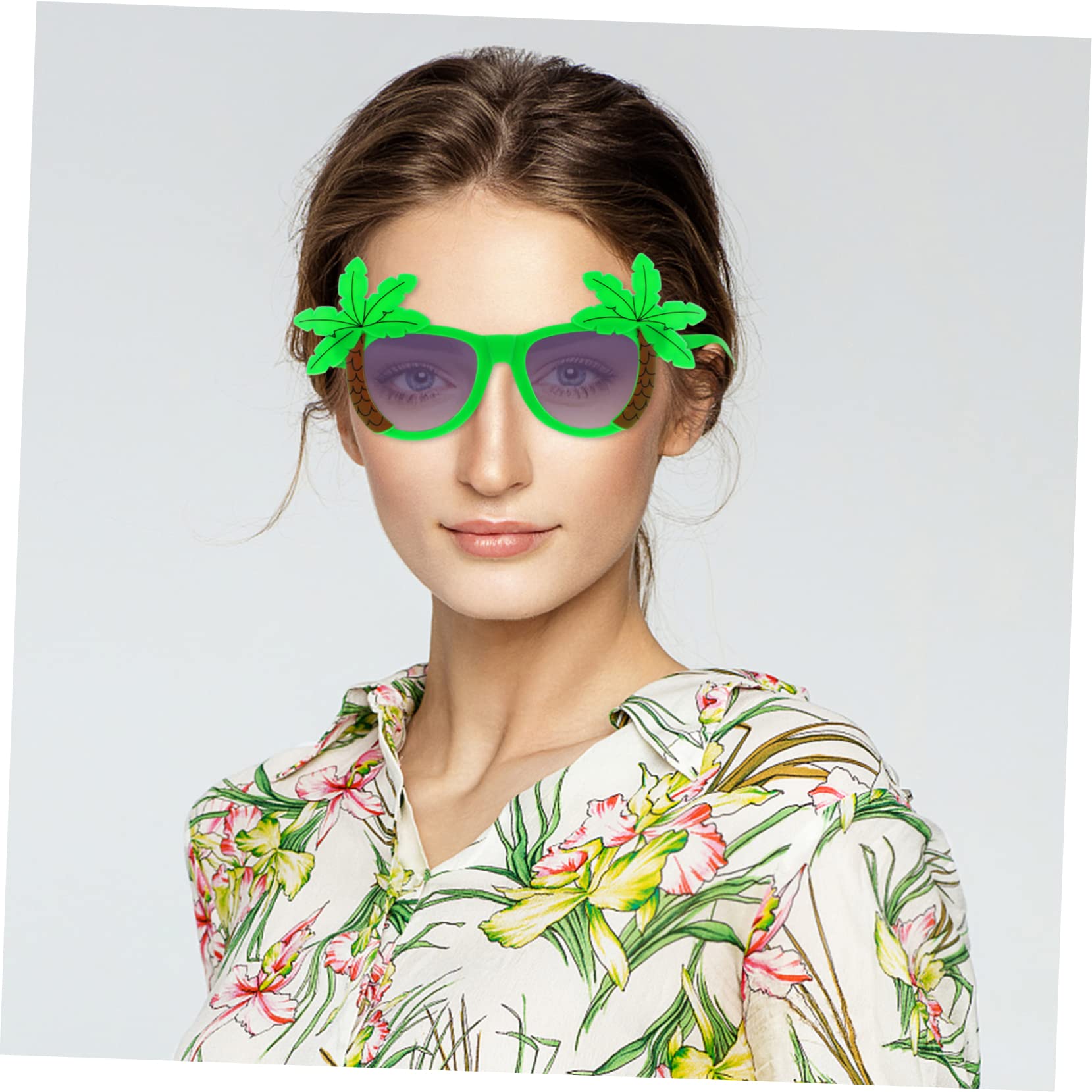 Ciieeo 5 Sätze Hawaiian Party Brille Lustige Sonnenbrille Für Beach Party Dekorationen Tropische Kostümbrille Mit Kokosnuss Design Für Unvergessliche Feiern 2 Stücke * 5