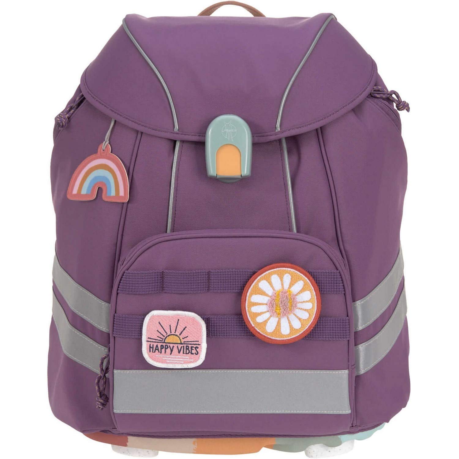 LÄSSIG 7-teiliges Schulranzen Set Kinder/School Set Flexy Unique Lila/Violett
