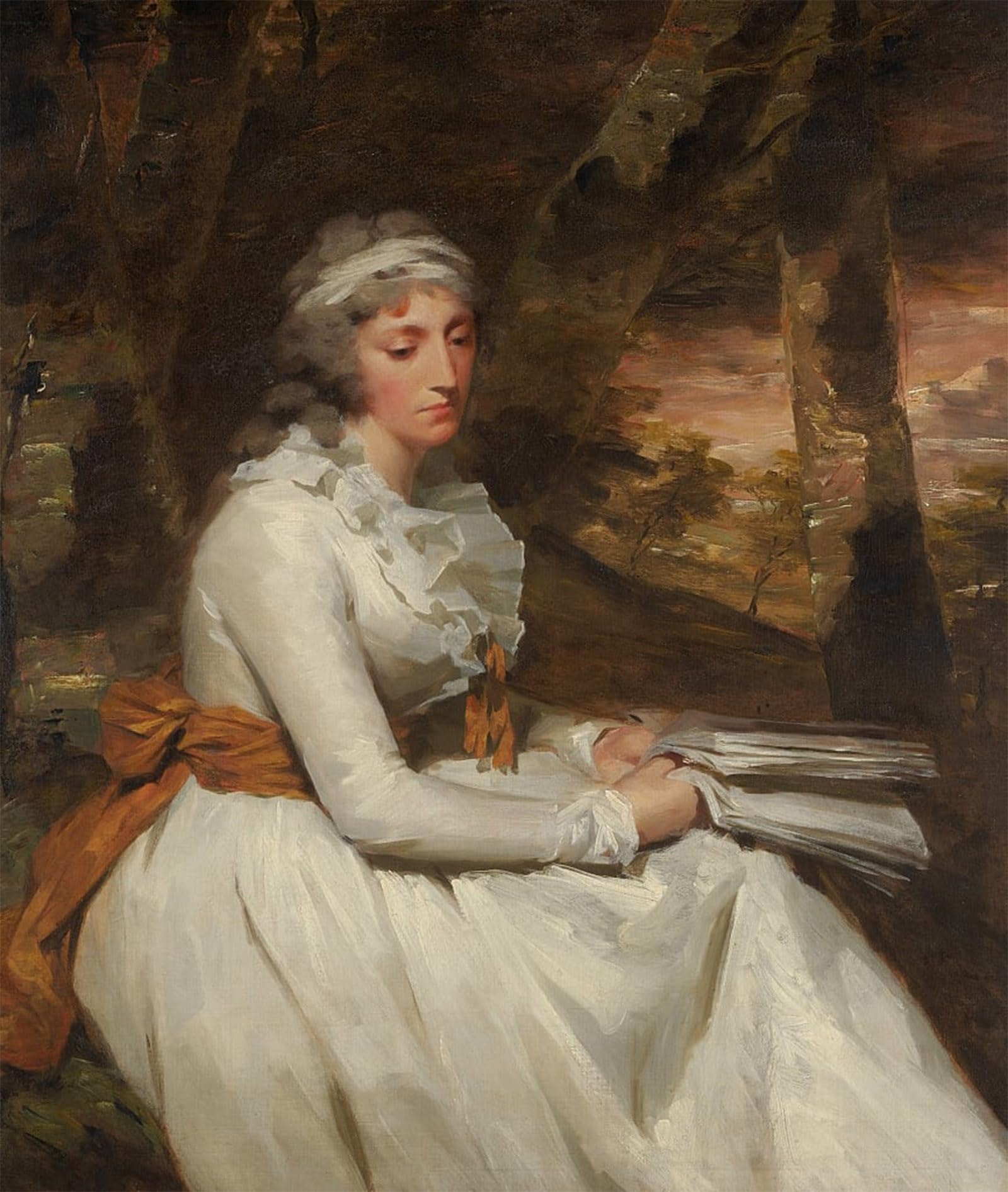 ARTXLXXBN Famous Art Print Poster Vintage Wall Art Mrs Oswald Louisa Johnston by Henry Raeburn Canvas Art Poster for Home Decor 60x90cm