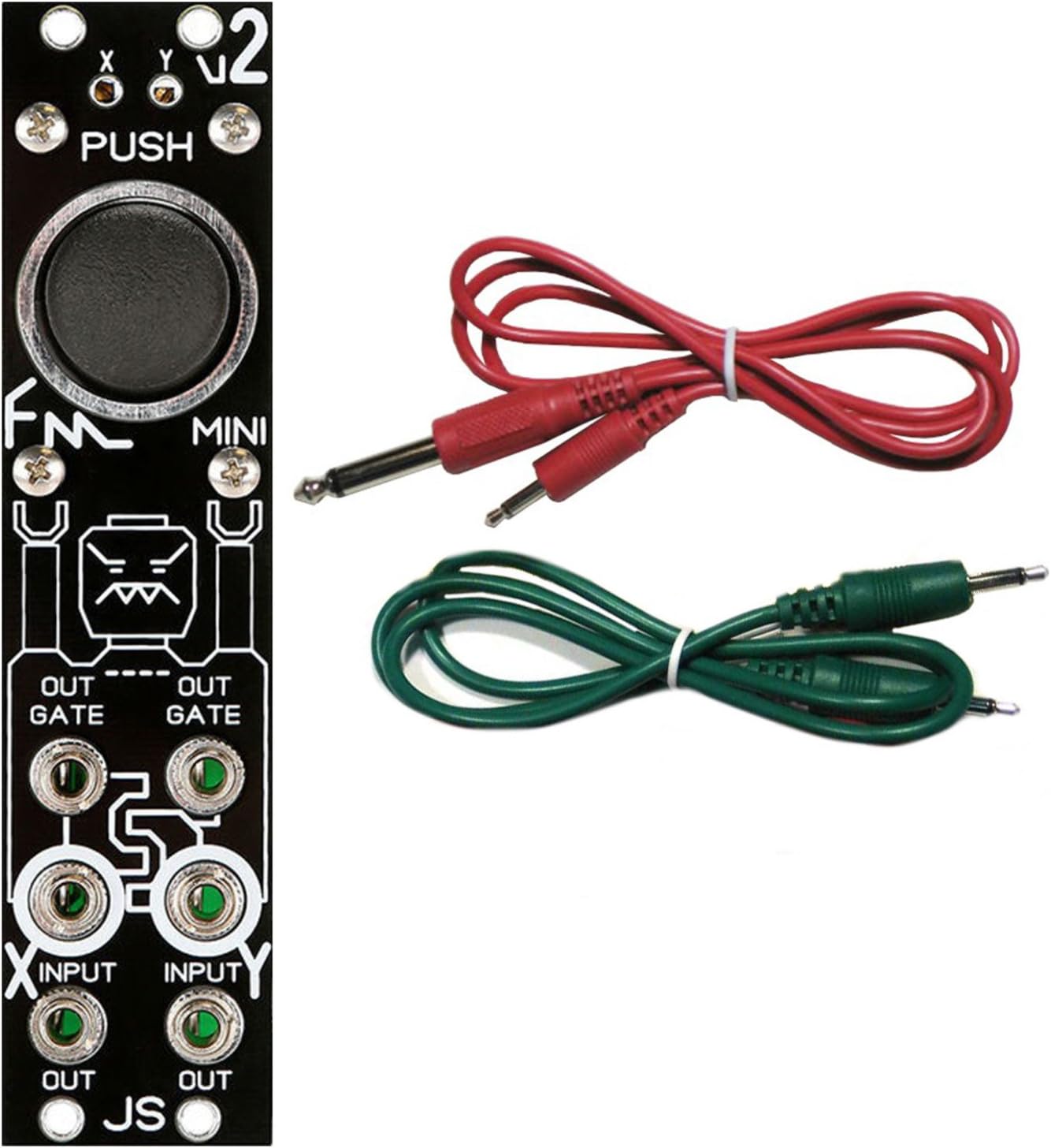 Blue Lantern FM Joystick XY CV Modular Black Eurorack Module w/ 2 Cables