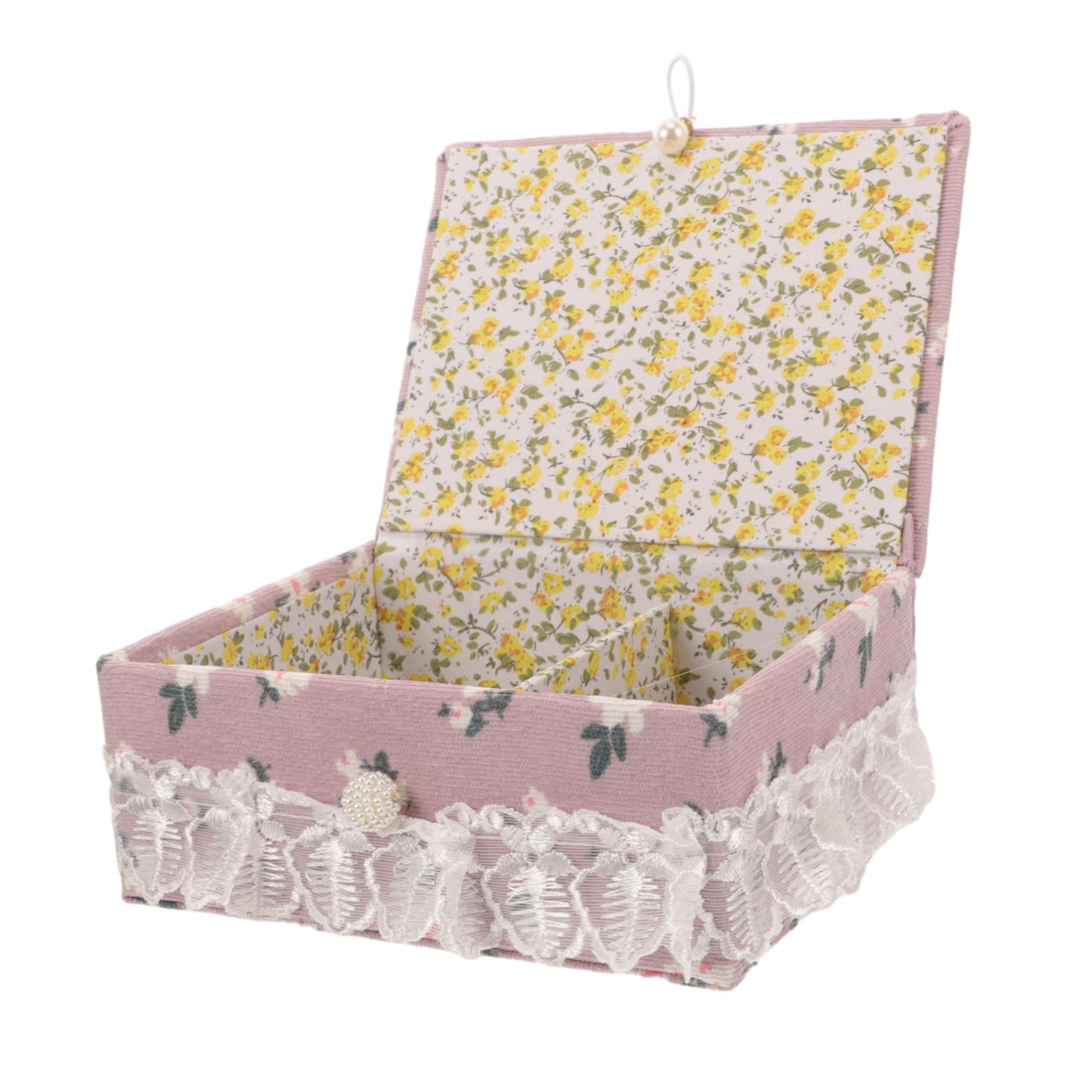 KALLORY Fabric Sewing Needle Storage Case Sewing Pin Storage Box Thread Box Storage for Sewing Tools Basket