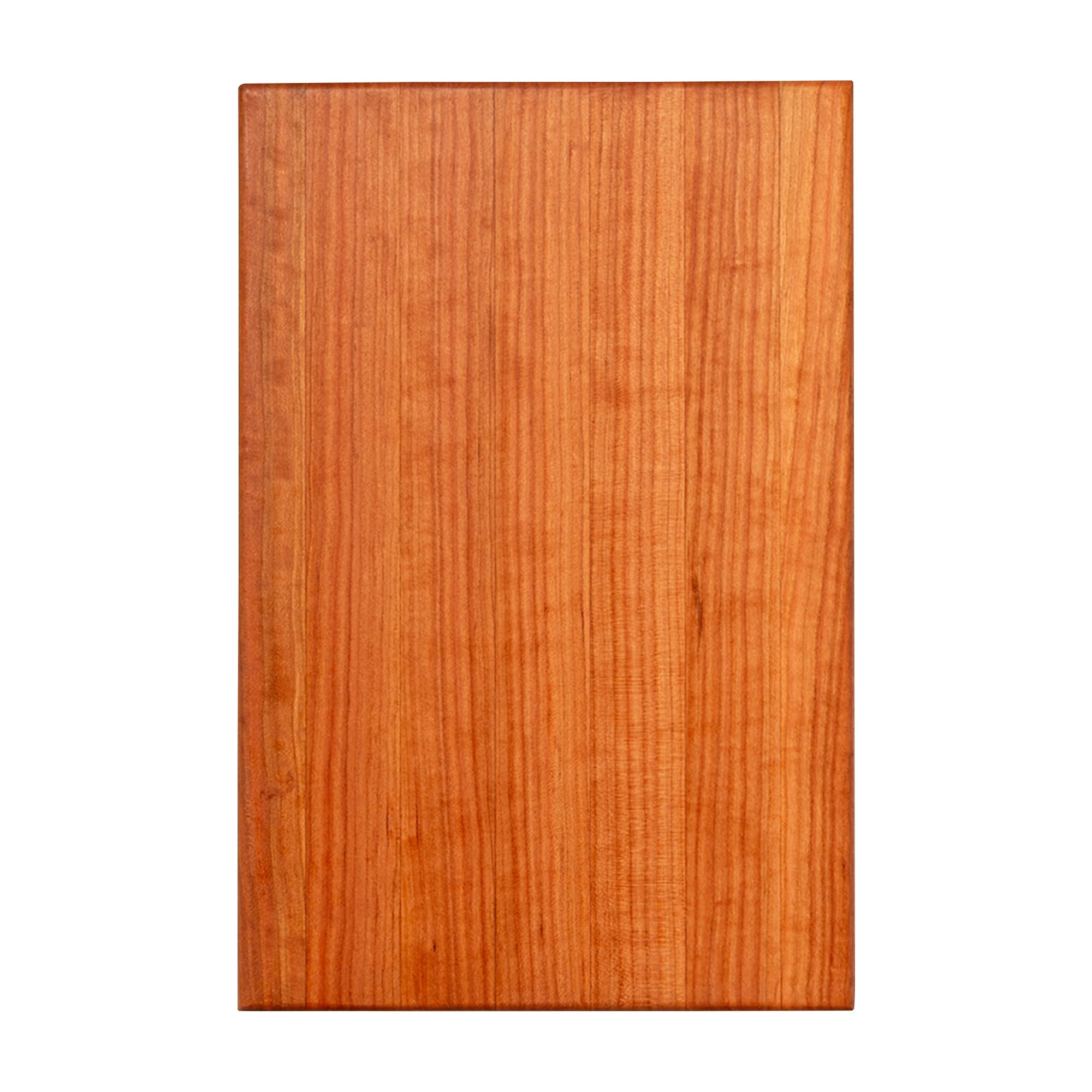 John Boos R-Board Series Rectangular Wooden Cherry Cutting Board 18”x12” – 1.5” Thick, 7-lb Reversible Butcher Block with Edge-Grain & Finger Grips – Made in the USA