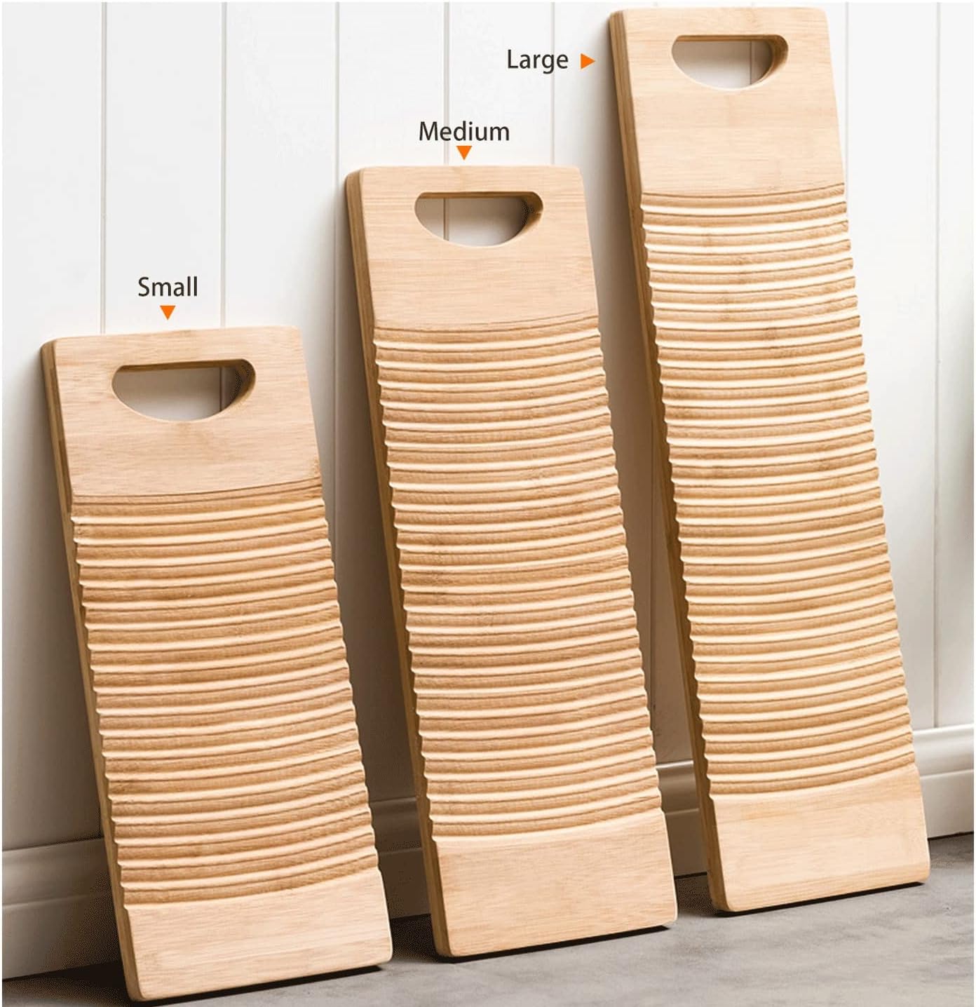 Washboard Washboard Washing Clothes Bamboo Wood Hand Old-Fashioned Manual Hand Washer Scrub Board Bathroom Accessories Cleaning Tools