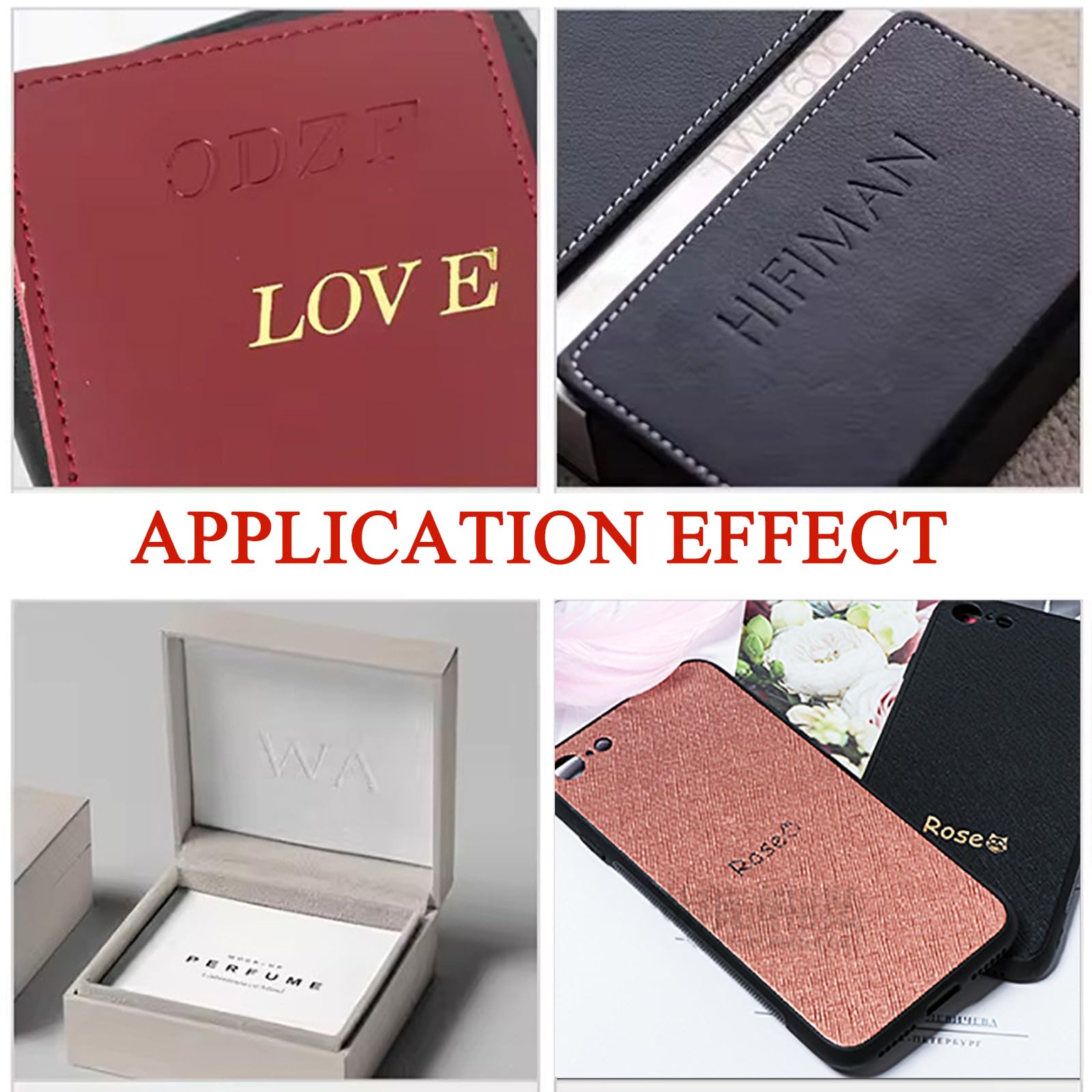 Macchina per stampaggio a caldo, strumento di goffratura digitale multifunzione per logo, lettere in ottone ed etichette, ideale per timbrare pelle e legno