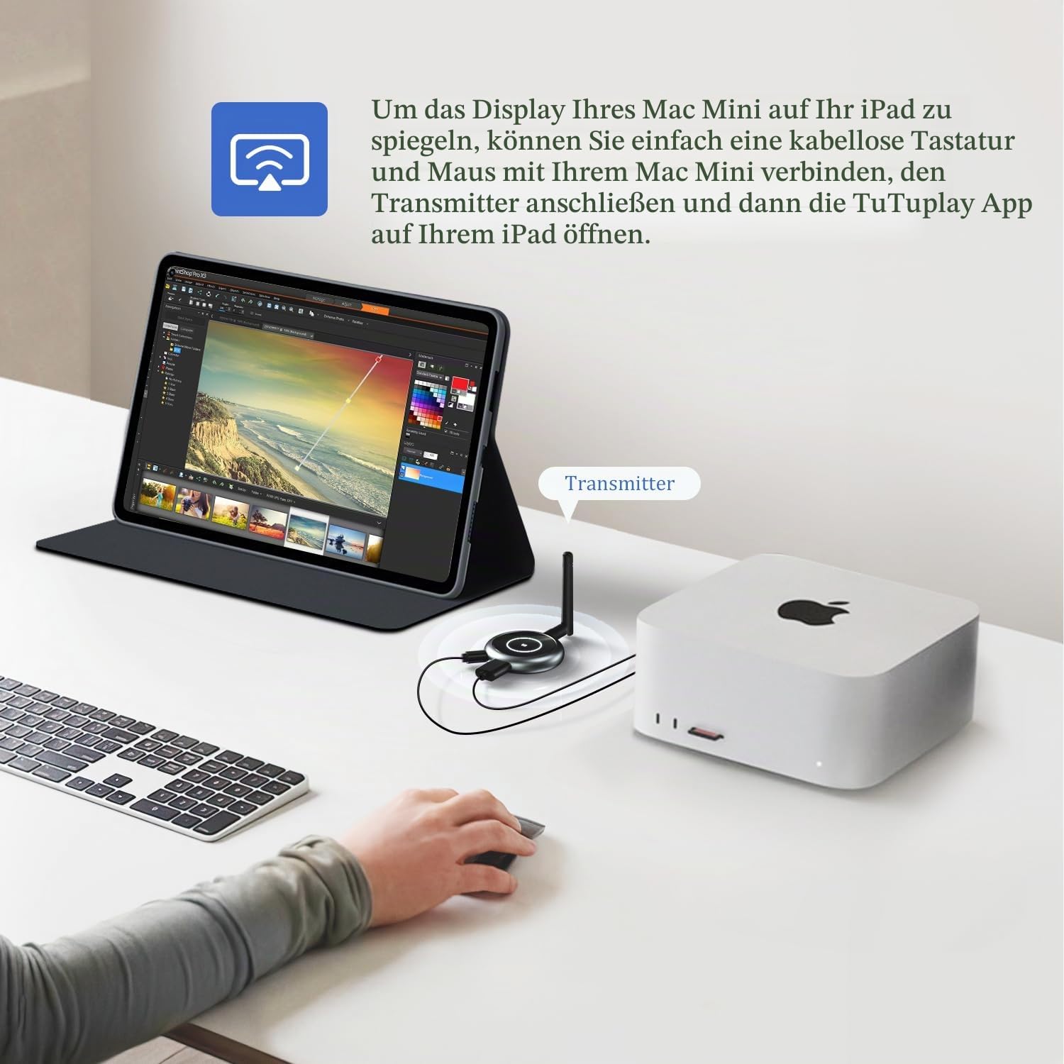 HDMI Wireless, AIMIBO Wireless HDMI Transmitter and 3 Receivers 4K Decoding 5,8G - Übertragen Sie kabellos HD Video über Funkübertragung bis zu 50 M von Laptop, PC, TV Box, Kamera auf TV und Beamer