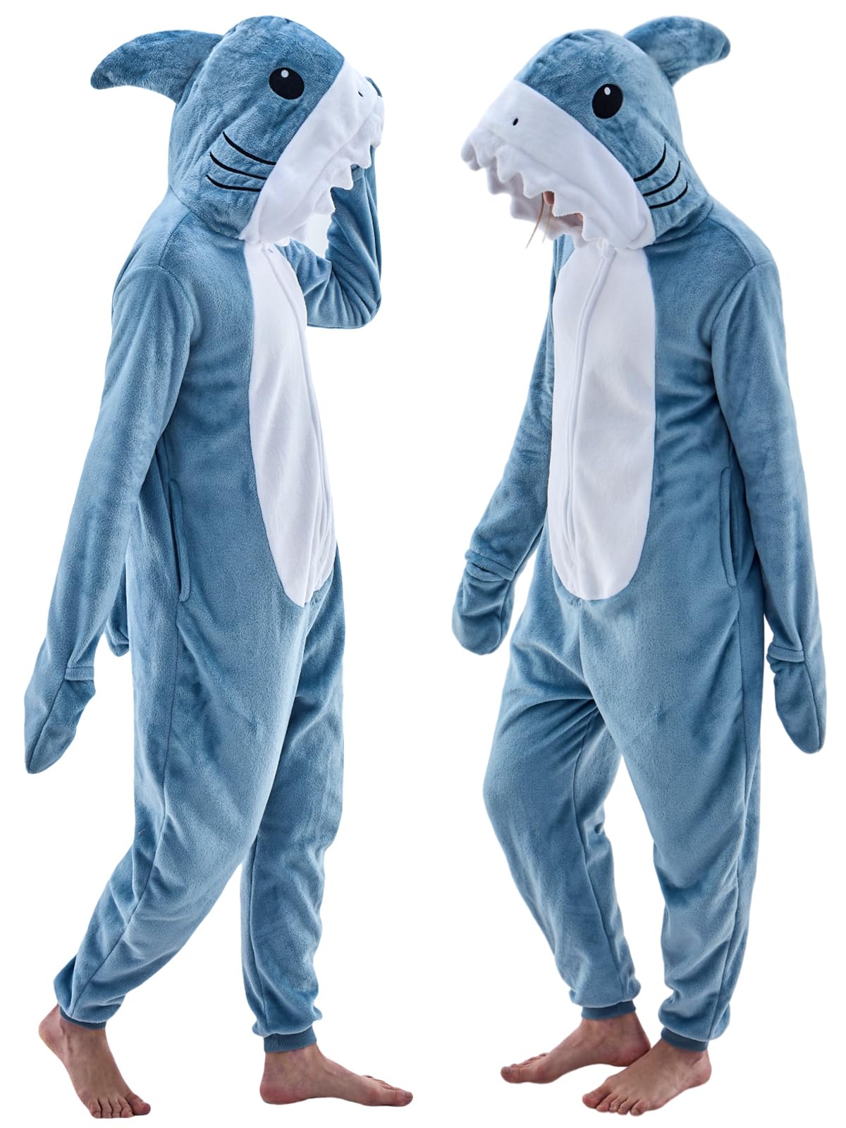 JUOLOET Unisex Adult Onesie Pajamas Animal One Piece Snug Fit Halloween Costume Cosplay for Women Men