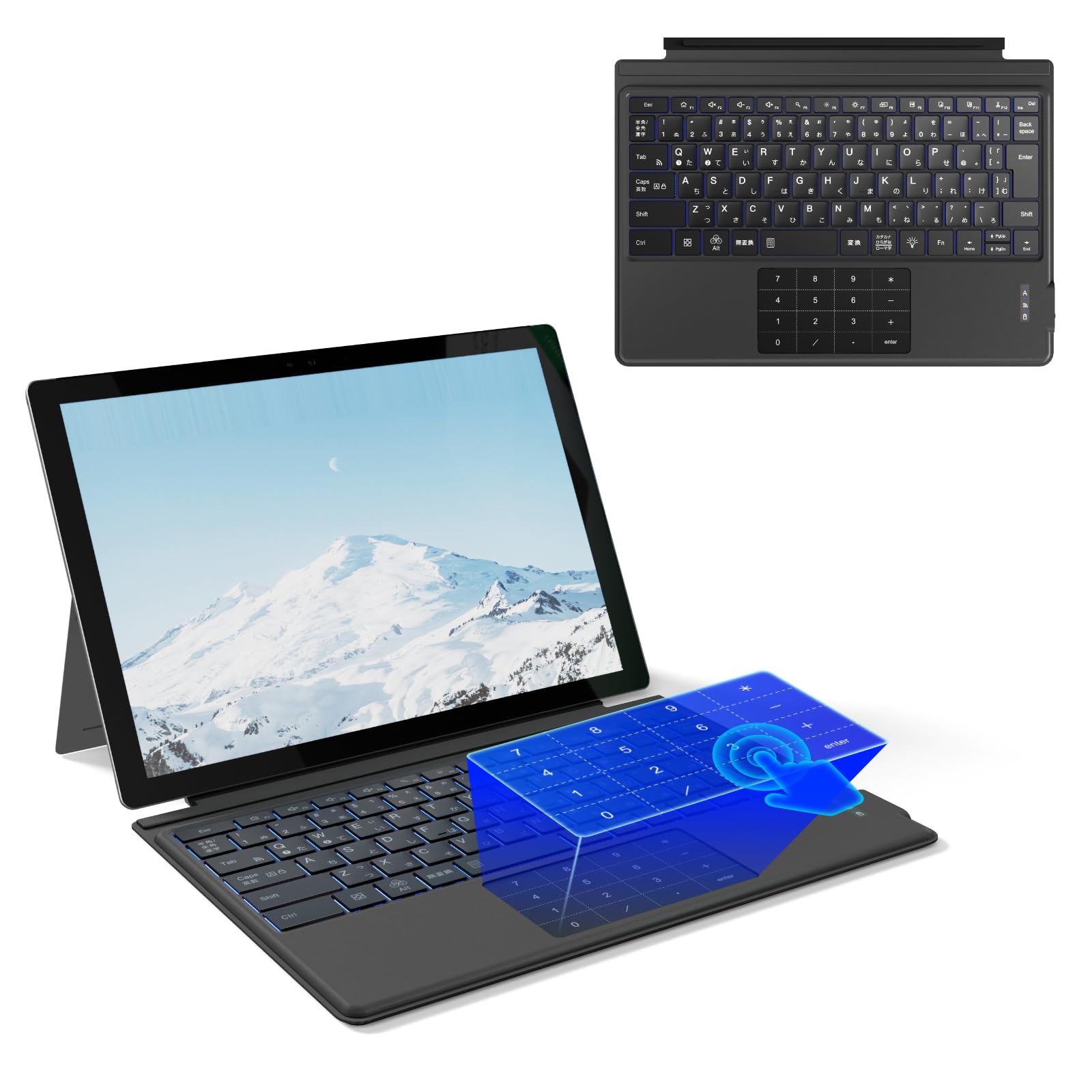 Amazon.co.jp: Ewin Surface Pro 3/4/5/6/7 キーボード ワイヤレス JIS 