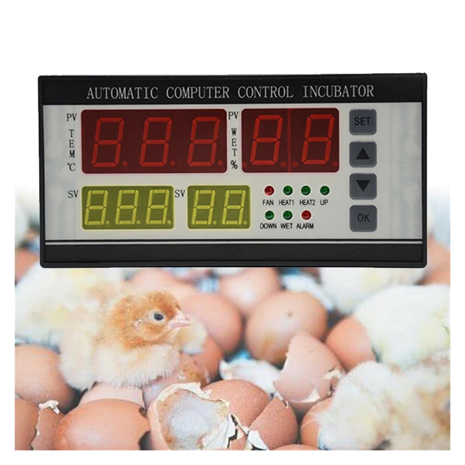 Kontroler Temperatury, Kontroler cyfrowego inkubatora jaj XM-18 Wielofunkcyjny termostat, higrostat, czujnik temperatury i wilgotności