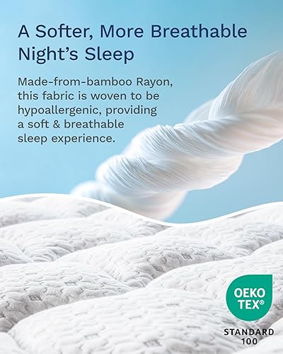 Miniatura 9 de ViscoSoft - Cubrecolchón de fibra de primera calidad tipo nube - Parte superior de almohada acolchada perfecta para todas las posiciones para dormir