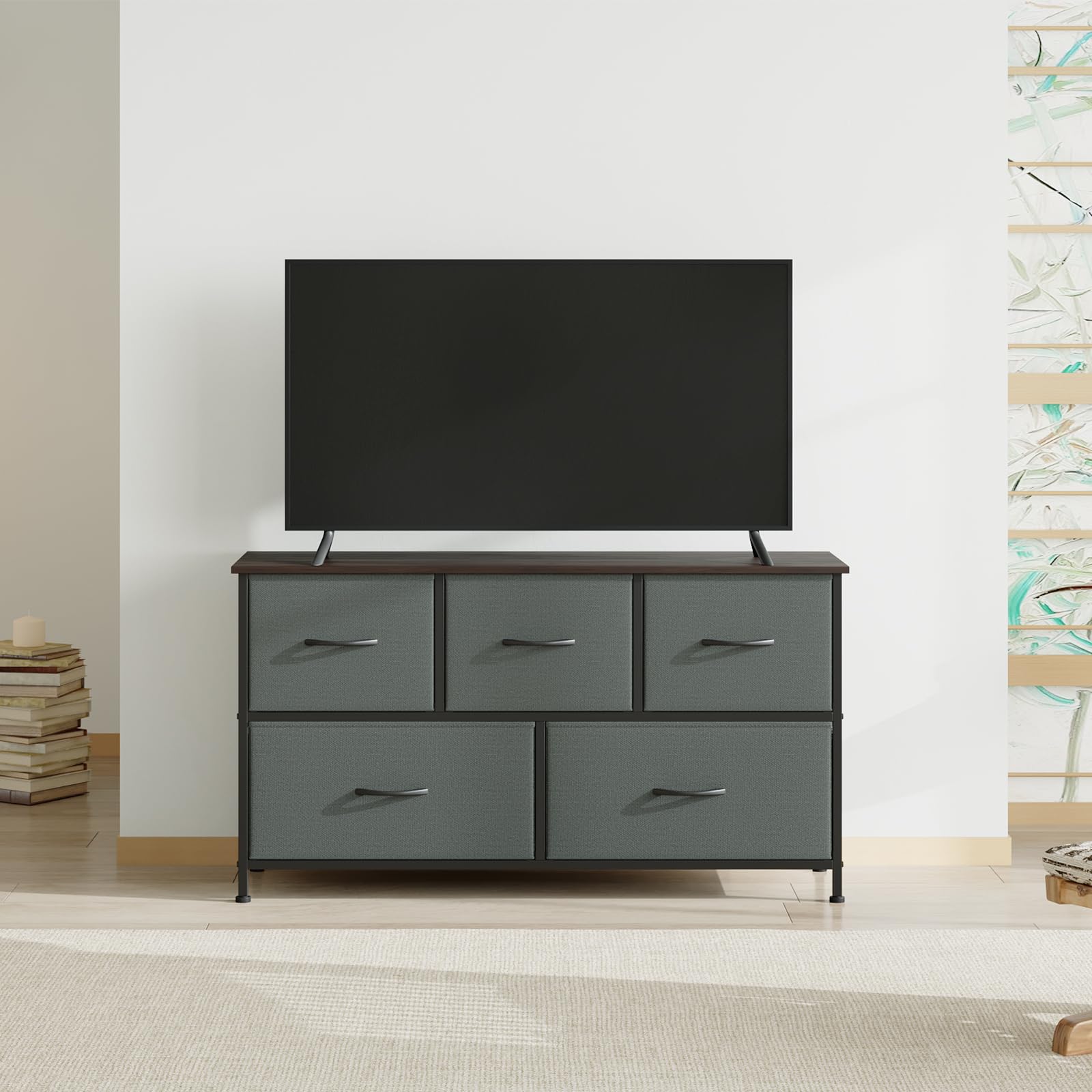 Amazon｜Somdot チェスト タンス 収納 テレビ台 ローチェスト 引き出し