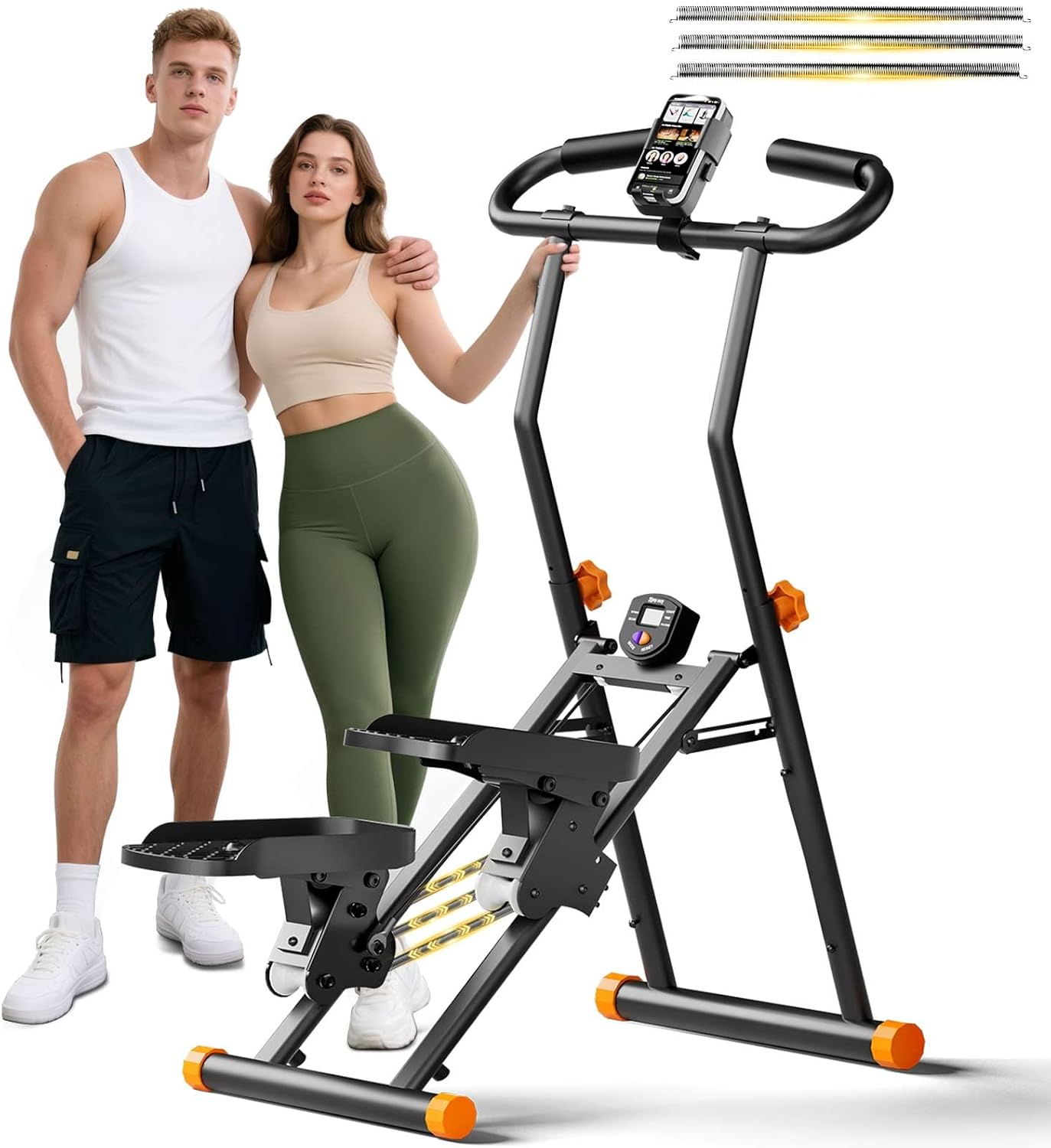 Stair Stepper for Home Gym, 2025 Upgrade Stair Climber w/ 3-Level Resistance & Height, Non-Slip Pedals, Digital Tracker & Phone Holder Home Exercise Machine for Women Men Stair Stepper for Home Gym, 2025 Upgrade Stair Climber w/ 3-Level Resistance & Height, Non-Slip Pedals, Digital Tracker & Phone Holder Home Exercise Machine for Women Men