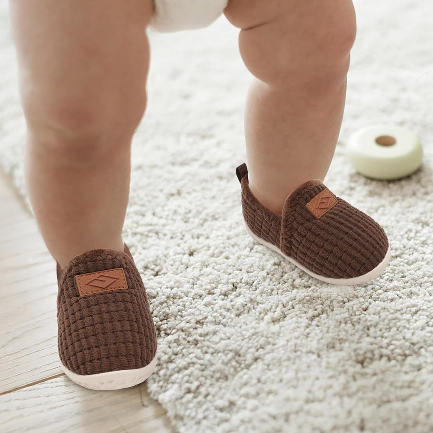 Lefflow Toddler Slippers Boys Girls House Shoes Slip on Baby Sock Shoes Lightweight Outdoor Walking Shoes - Image 2