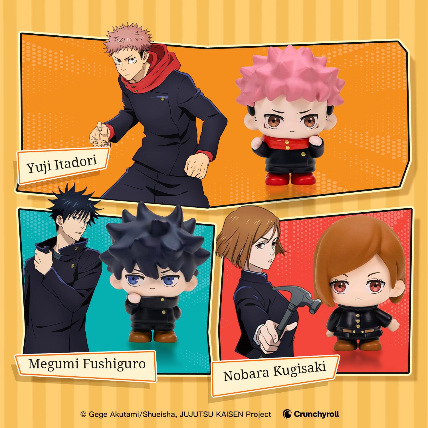 puremind Jujutsu Kaisen Figuren-Set, JJK Sammelfiguren, 12er-Set | Offiziell lizenziert, ohne doppelte motive, gojo yuji sukuna, chibi-look, für regal, vitrine, schreibtisch, display und deko