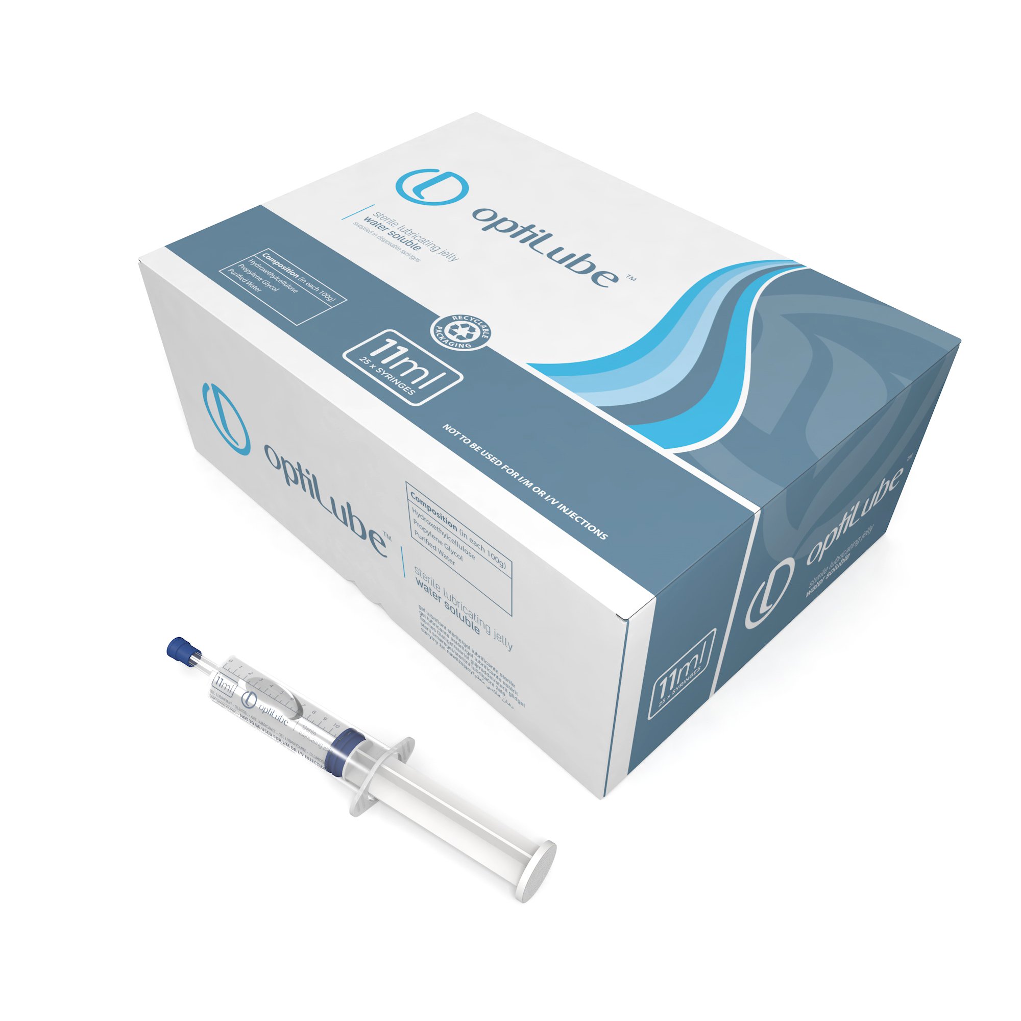 Buy OptiLube Syringes (x25) Sterile Lubricating Jelly in 6ml and 11ml