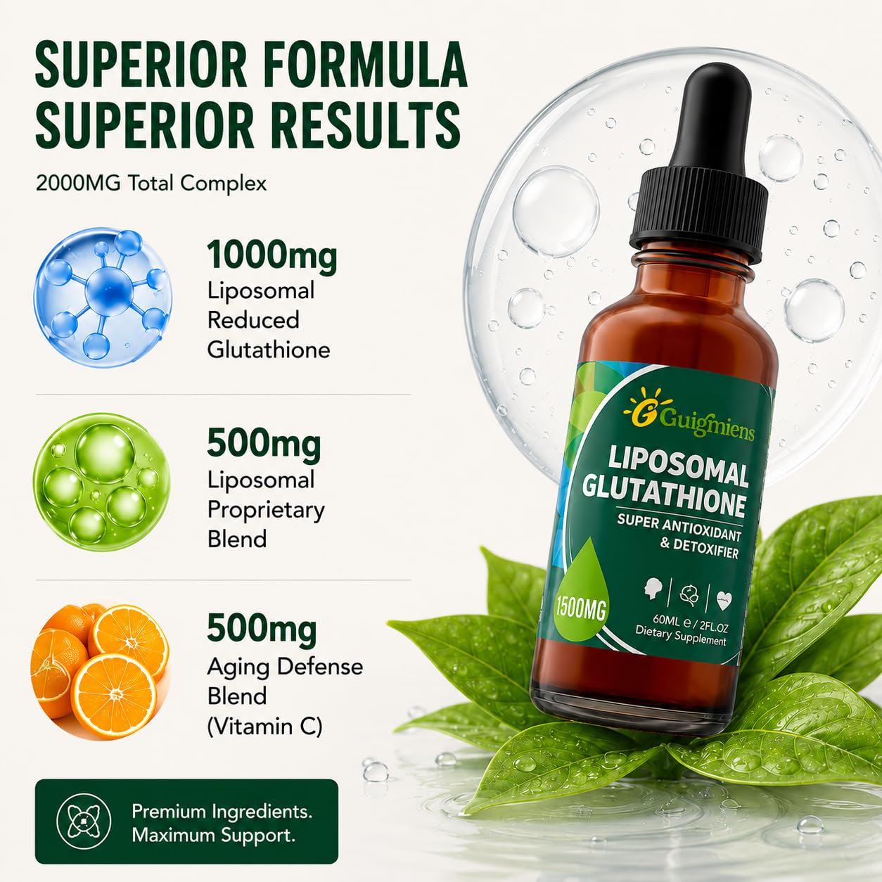 guigmiens liposomal glutathione Amazon.com: Liposomal Glutathione, Superior Absorption, Liquid Glutathione  Supplement, Powerful Antioxidant, Liver Detox, Immune Enhancer, Soy-Free,  Non-GMO, Vegan & Gluten Fre, 4 fl.oz,1500 mg : Everything Else