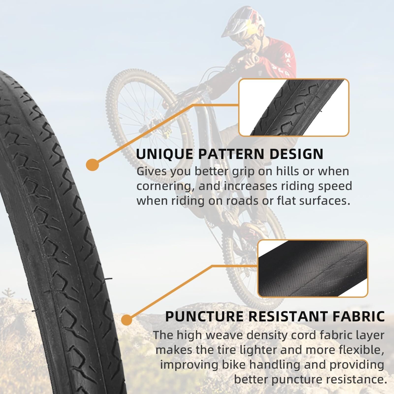 2 Copertoni Citybike 700x35c +Camere Per Bici 28" Gomme Trekking Bike