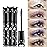 Brown Mascara Lashes Waterproof Fast Dry Eyelashes Eye Makeup Volumizing Lengthening Defining Curling Multiplying Buildable Formula