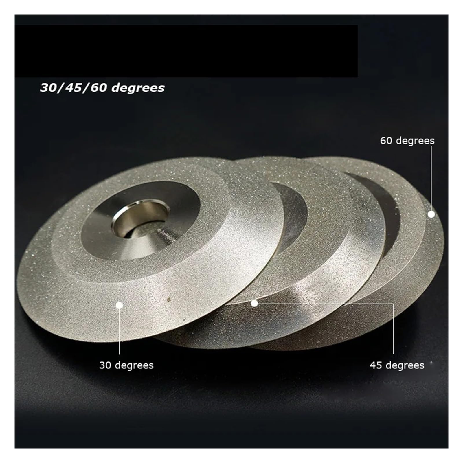 Einzelkegel-Schleifscheibe | 30/45/60° for das Fräsen von Keramiklegierungen aus Wolframstahl(100x20x10-V30,320)