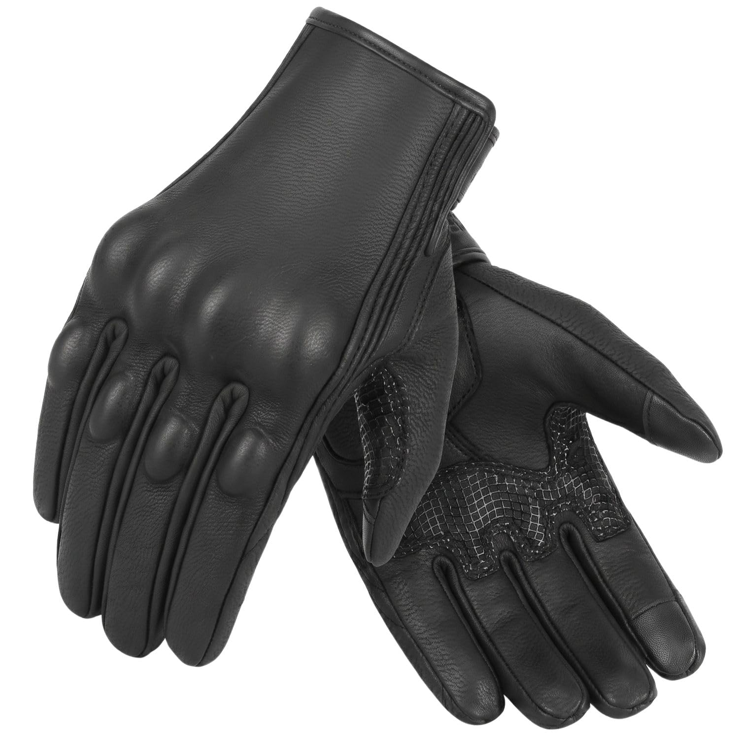 Superbike Women's Touchscreen Goatskin Leather Motorcycle Gloves