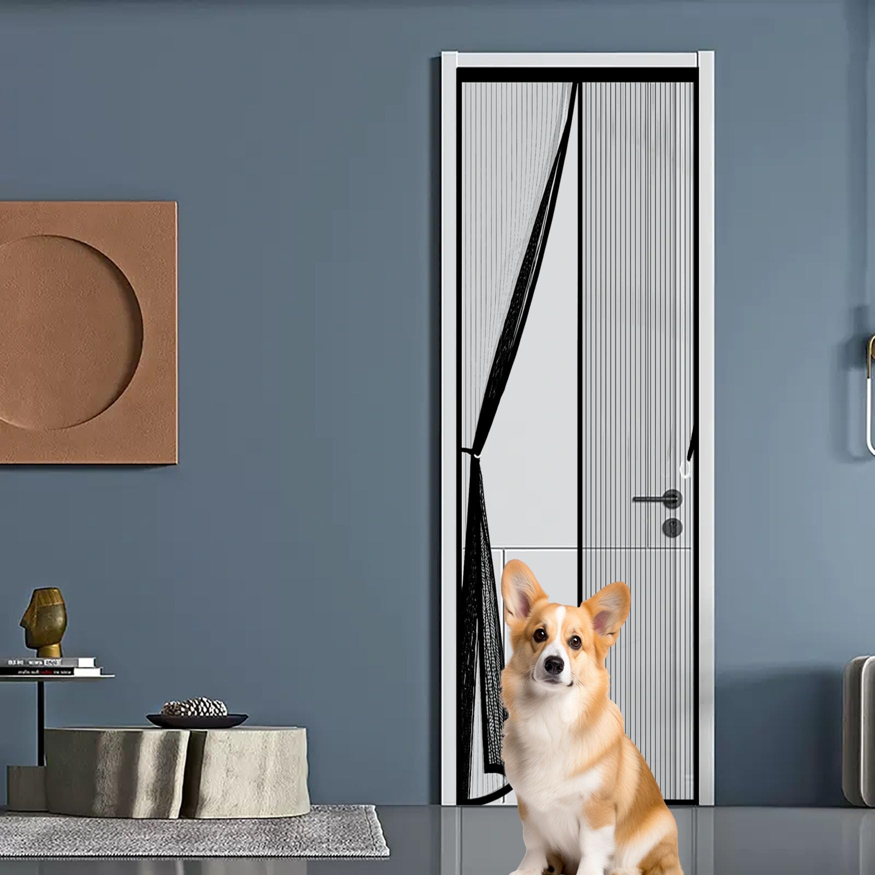 Moustiquaire de porte laisse passer l'air frais et bloque les mouches