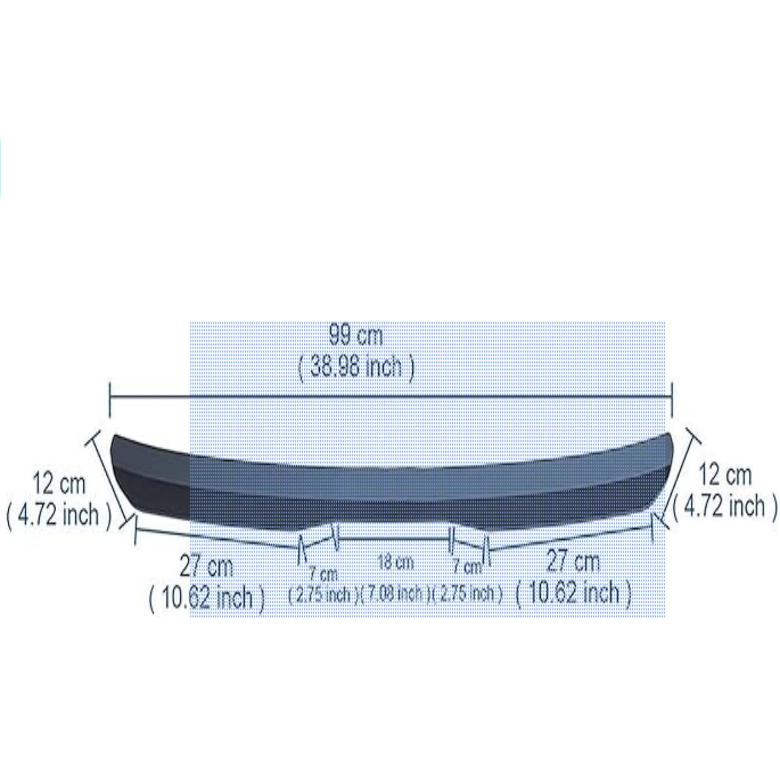 Spoiler Auto Universale per Peugeot 308/308 SW E-308 III II I P5 T9 T7 (4E/H) T7(4C) 2009-2024, Spoiler Lip Alettone Tuning Trim Styling Accessori Auto,Gloss Black