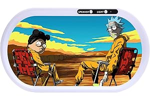 Bluetooth Speaker LED Rolling Tray for Weed