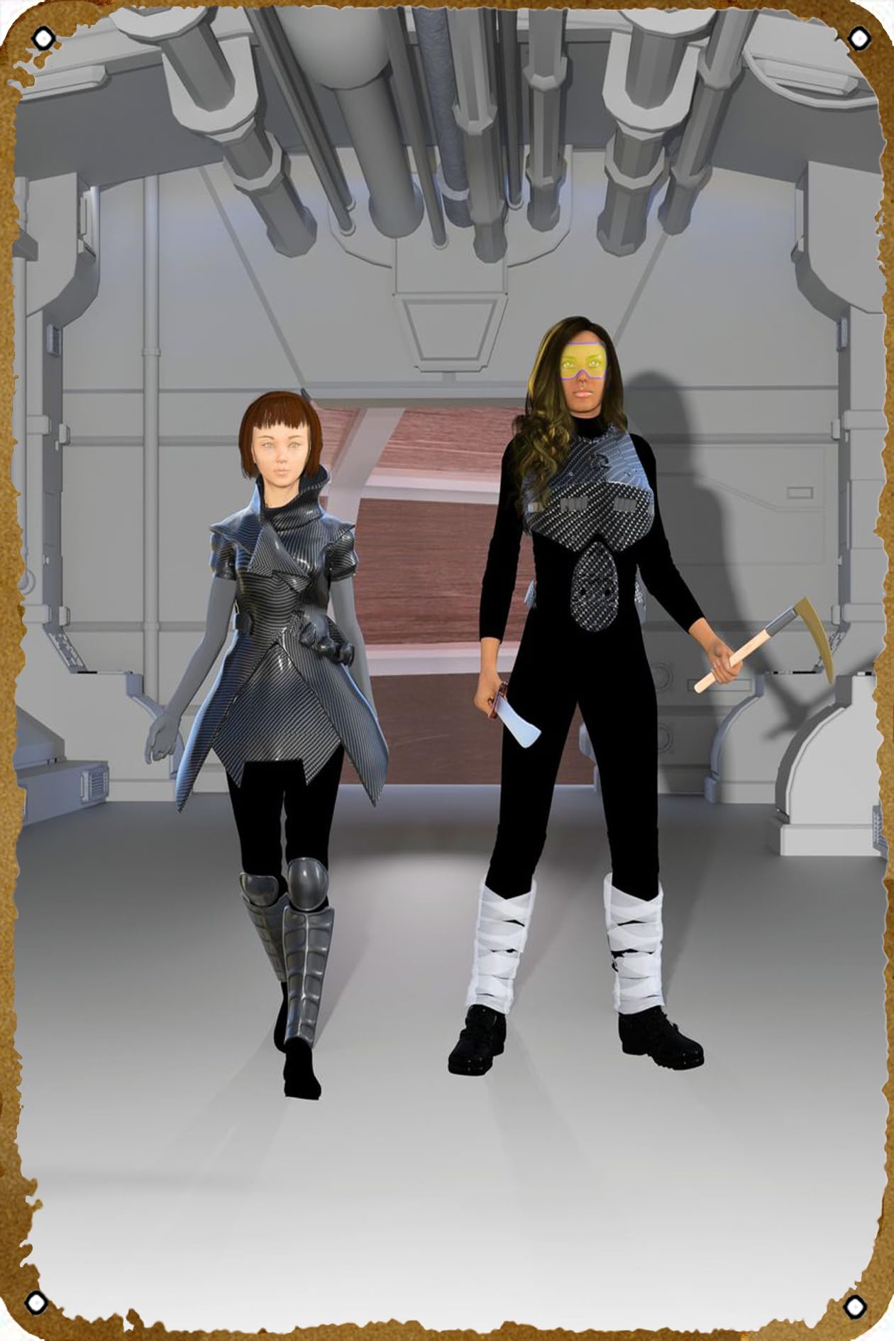 Erika and Kierra Poster Metal Sign Tin Metal Retro Wall Decor for Home,Street,Gate,Bars,Club,Restaurants,Cafes,Store Pubs Sign Gift 8 X 12 INCH Metal Sign