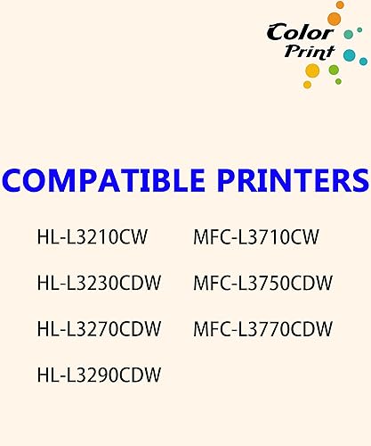 Miniatura 3 de COLOR PRINT Cartucho de tóner compatible de repuesto para Brother TN227 TN-227 TN223 TN227C TN227M TN227Y para impresora MFC-L3750CDW HL-L3210CW