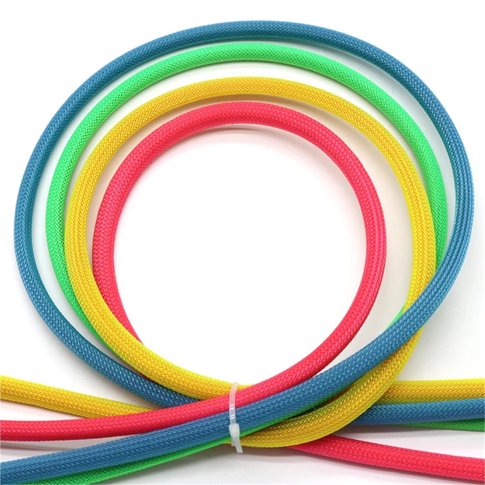 Copri Cavi 5 m/lotto Colore Puro Isolato Treccia Manicotto Stretto Filo PET Espandibile Manicotto Del Cavo Ignifugo Nylon Intrecciato Tubo di Maglia(Color1,40mm)