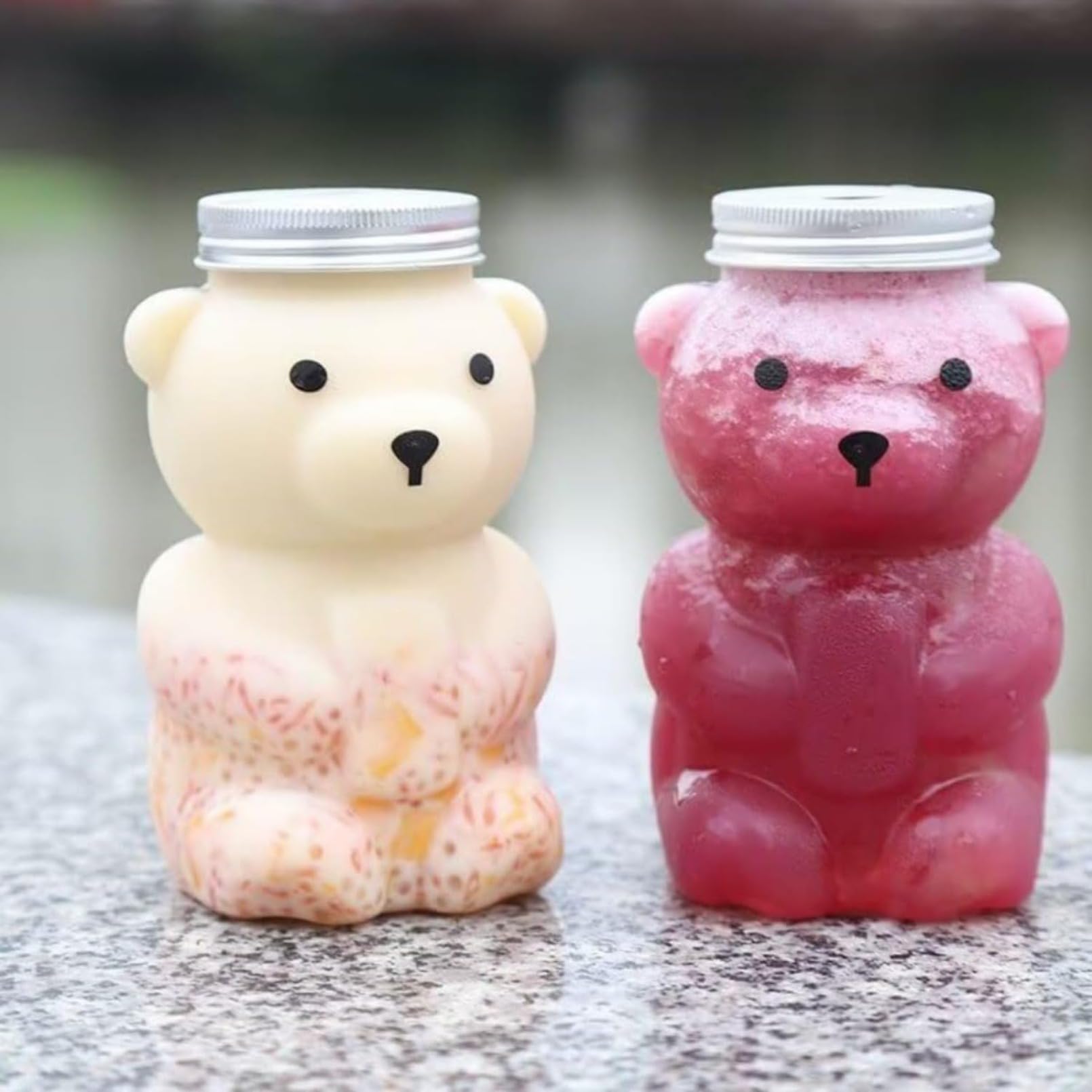 クマボトルドリンク 350ml イベントなどに テイクアウト ドリンクボトル おしゃれ 熊 クマ ボトル容器 350ml