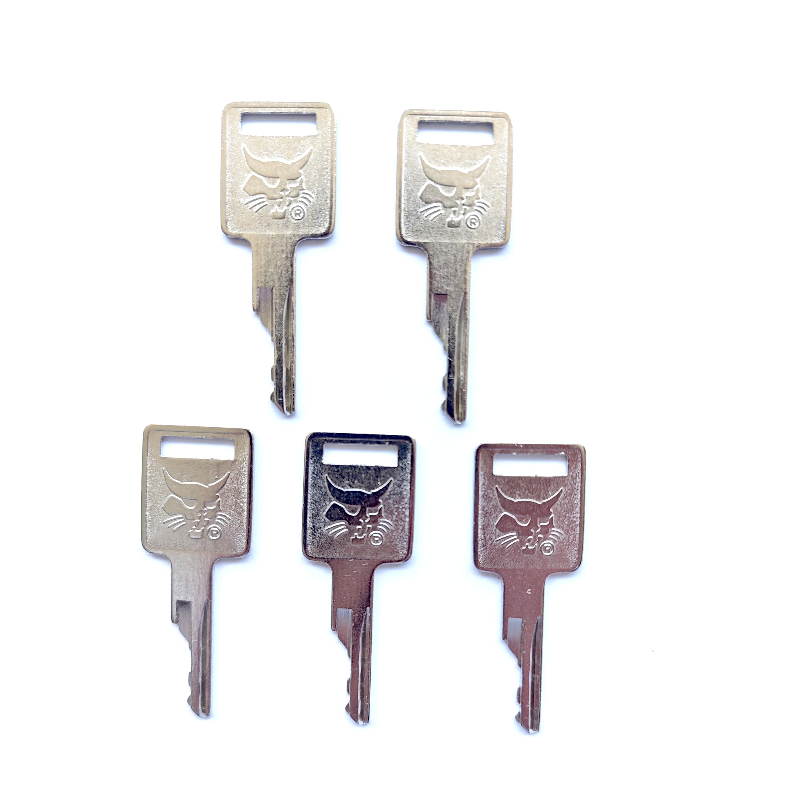 Chiavi di accensione e porte, 6693241 6709527 A77313 307852A1, confezione da 5 per Skid Steer Bobcat S130 S175 S220 S300 S450 S550 A220 T140 T10 T2 50 T3 00 T590 T650 730 742 763 843 864 963 310 440
