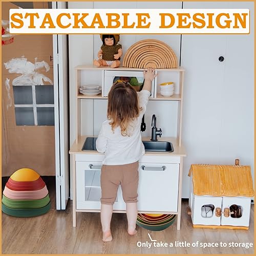 Miniatura 5 de 5 piedras de equilibrio de plástico antideslizante para promover las habilidades de coordinación de los niños, juguete sensorial