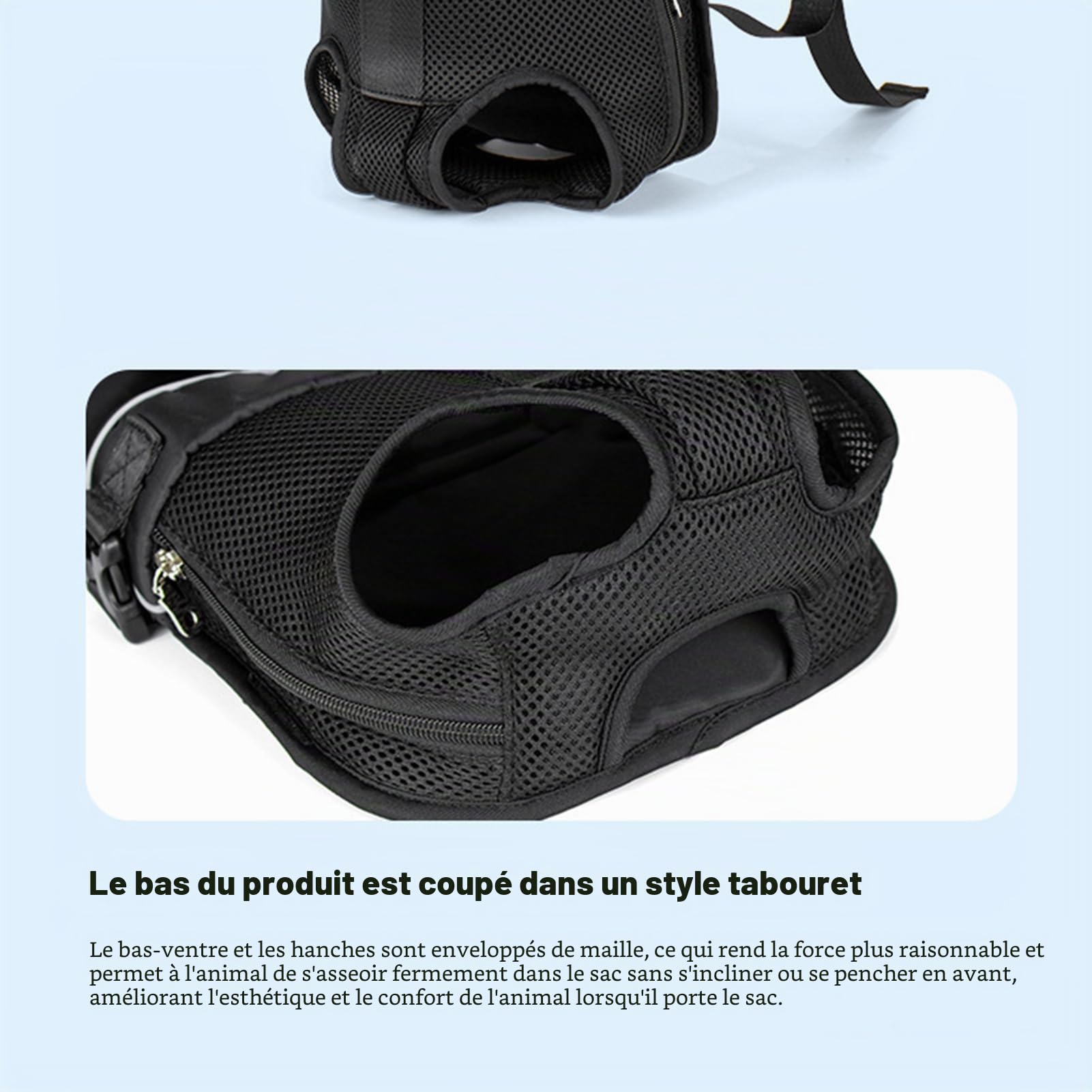 Sac à Dos étanche pour Chiens (Taille S/M), réglable, léger et Confortable – idéal pour Voyages, randonnées ou déplacements urbains en Toute sécurité.