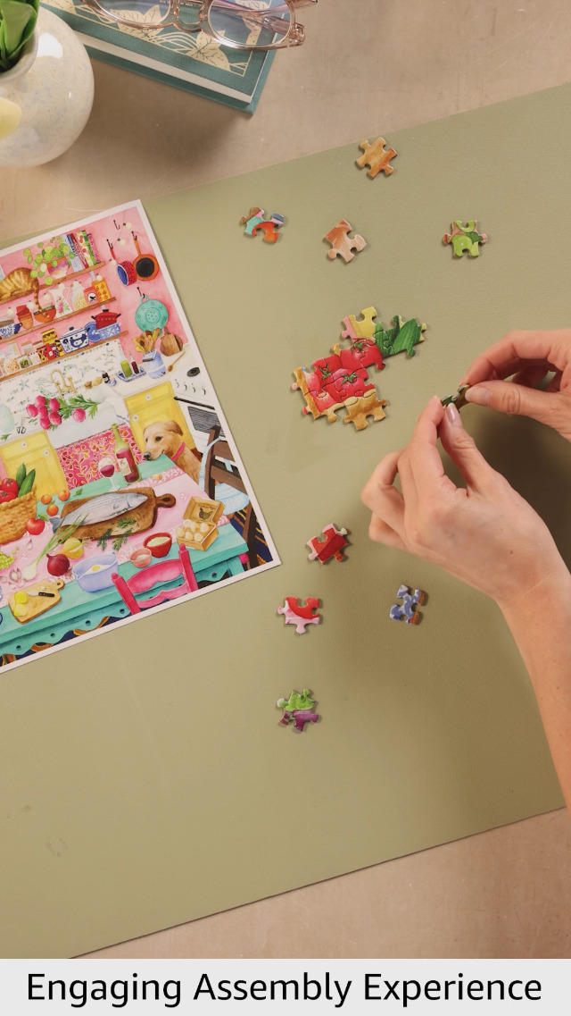 Amazon.com: eeBoo Piece & Love: Pink Kitchen - 1000 Piece