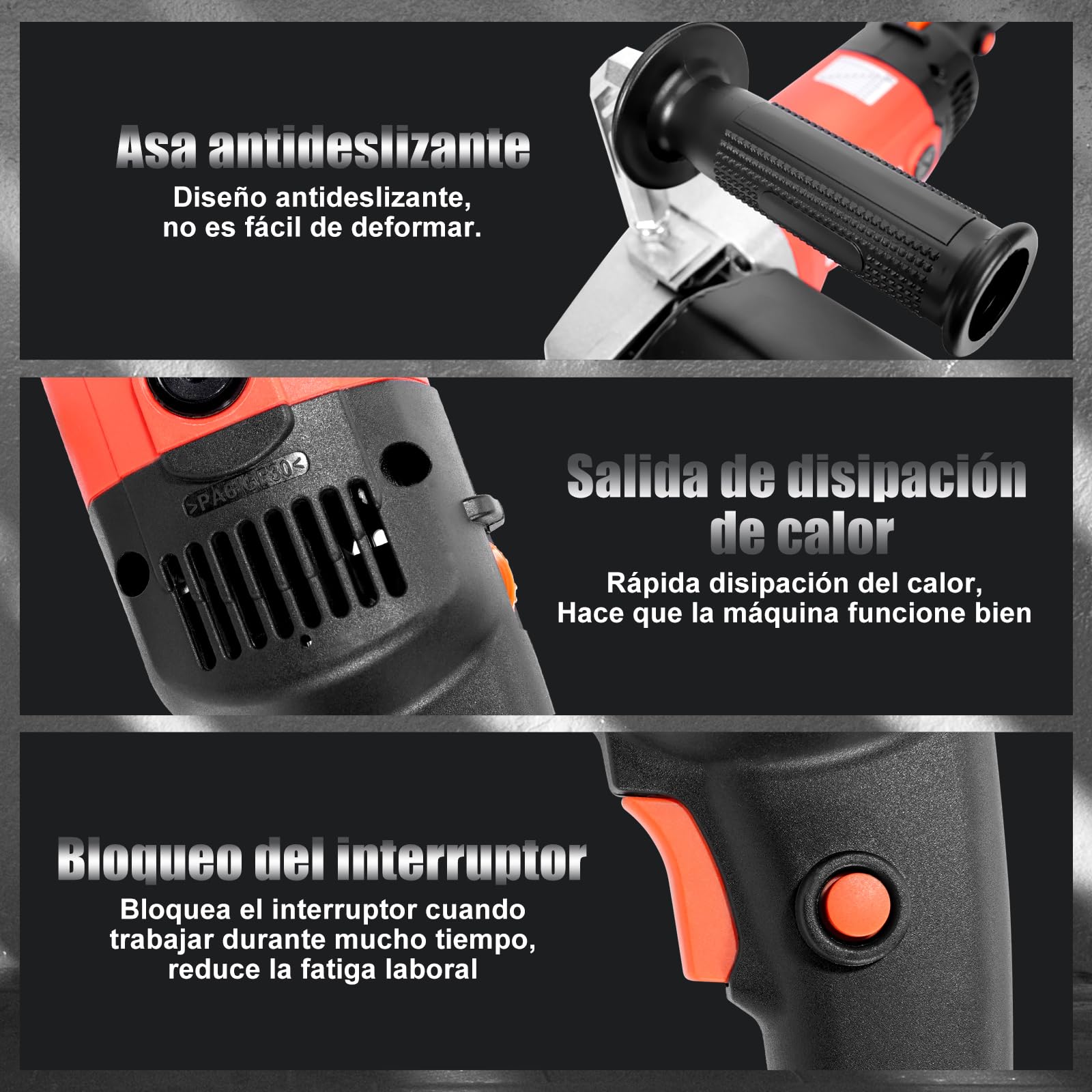 HYCHIKA BETTER TOOLS FOR BETTER LIFE 1400W Pulidora Eléctrica para Madera, Metal y acero Inoxidable, 8 Velocidades Variables, 600-3600RPM Lijadora de Rodillo, Máquina de Satinado, Ø120mm