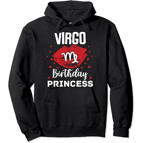 Virgo Birthday Princess Zodiac Pullover Hoodie