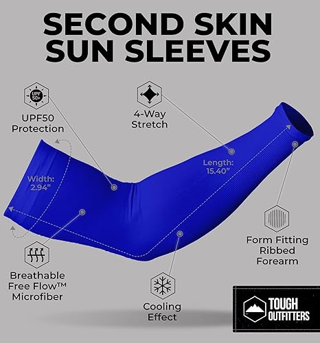 Miniatura 5 de Mangas de brazo de protección solar UV para hombres y mujeres, manga de enfriamiento de compresión deportiva UPF 50, base de cáncer de piel
