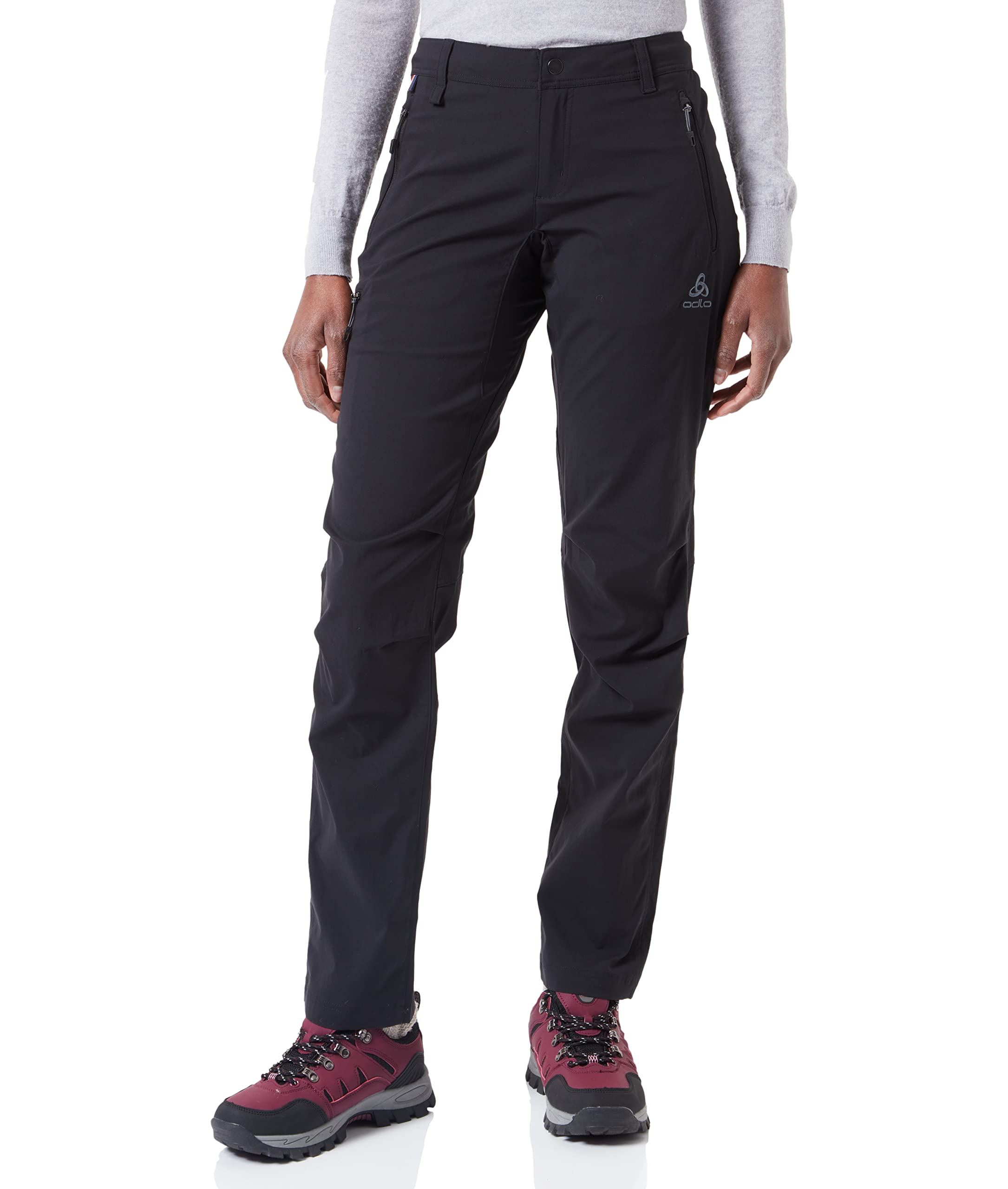 Odlo Women's Wedgemount hiking pant, black, 36