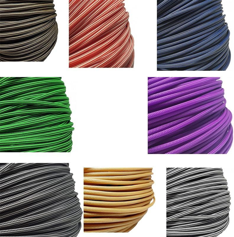 100m Color 3mm Cable Sleeve Wire Protection PET Cable Sleeves wire cable Braided PET Sleeve - (Color: Kiwi)